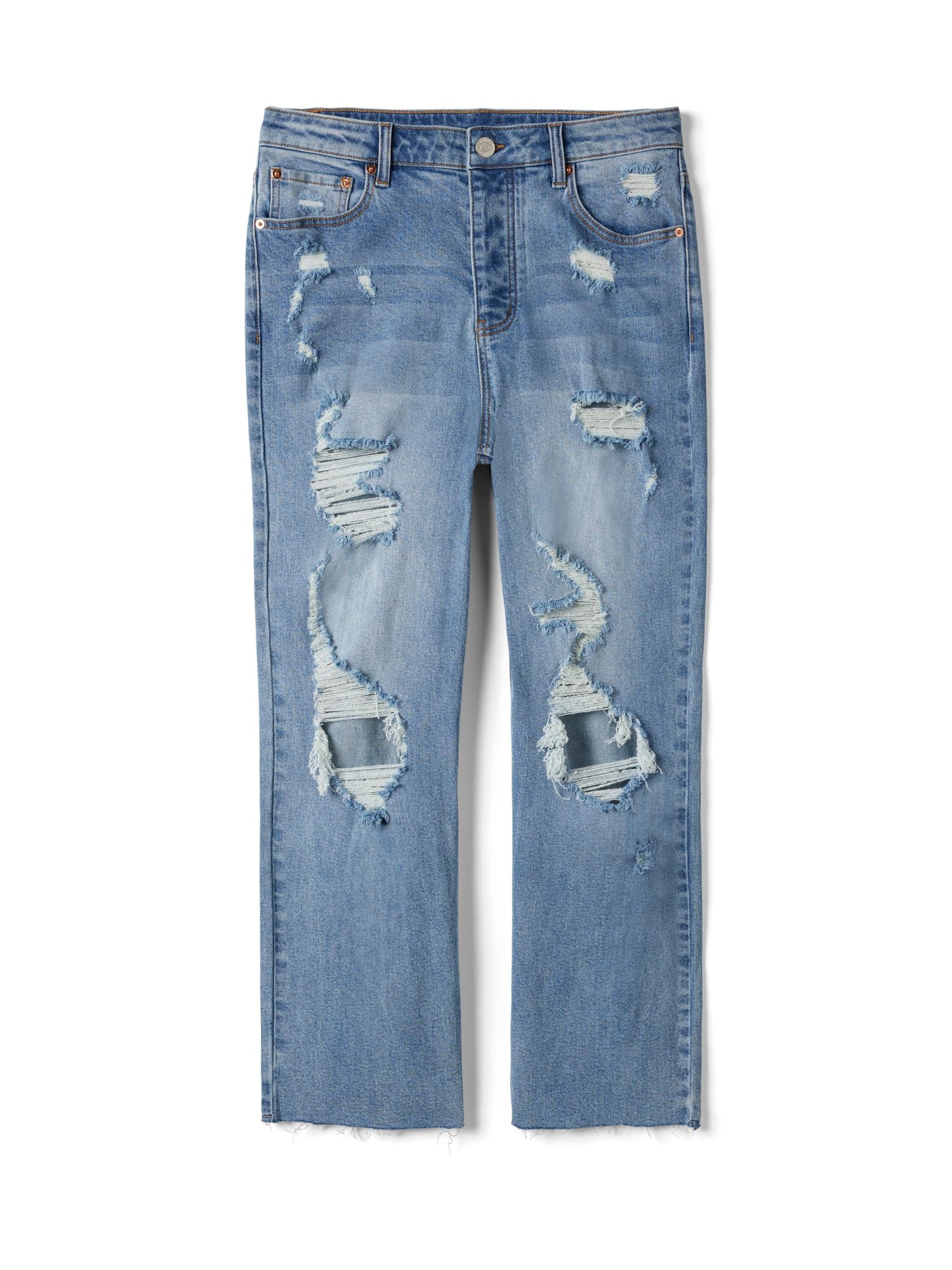 Mid Rise Relaxed Fit Crop Jeans - Image 6