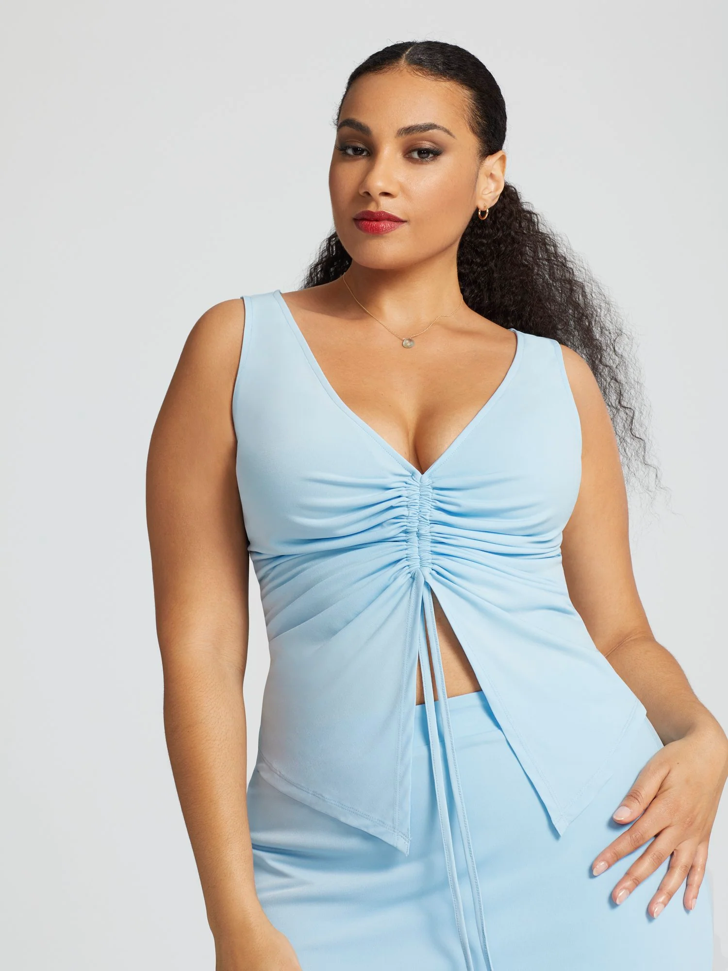 Milia Ruched-Front Top - Image 2