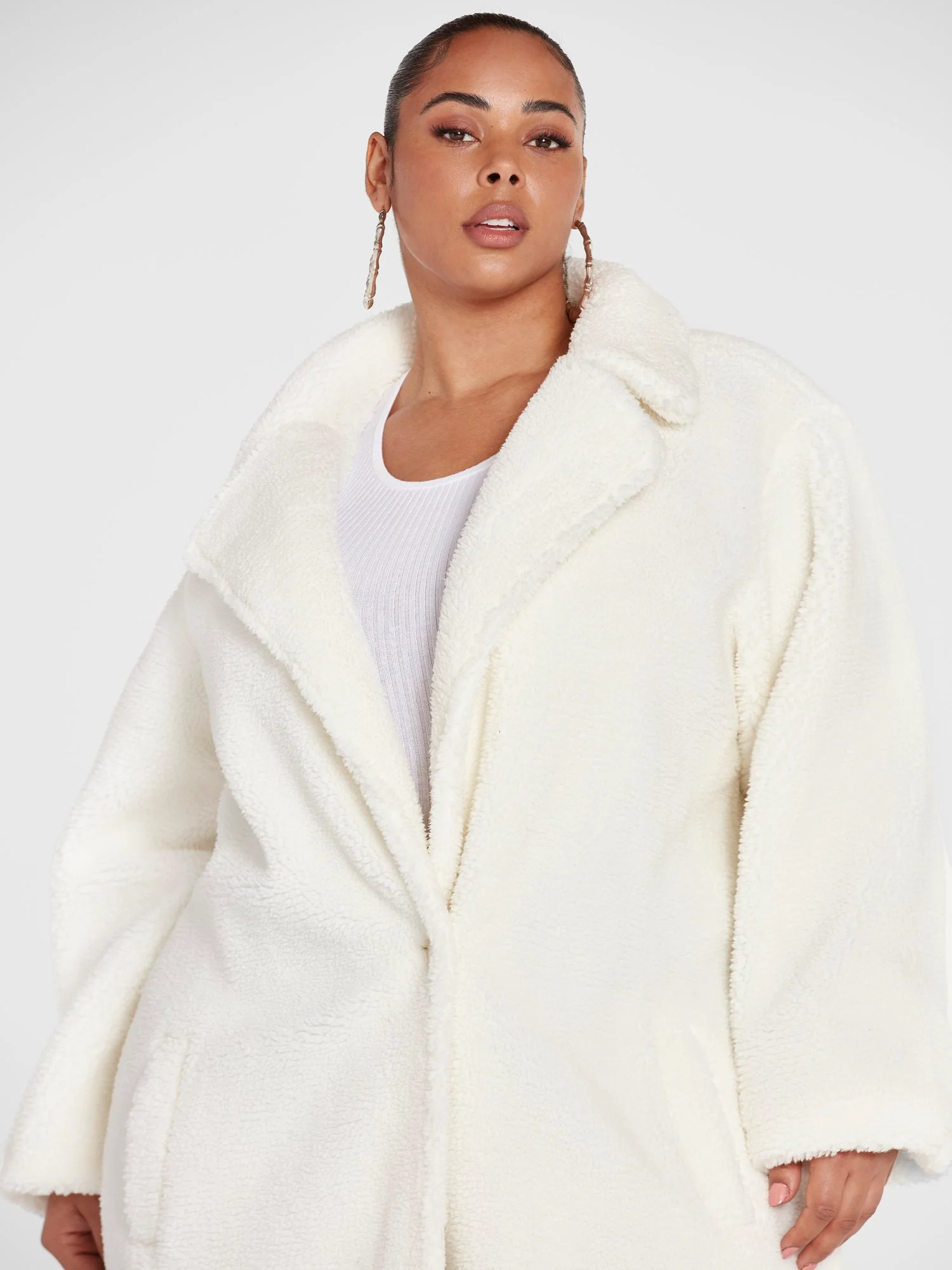 Miranda Teddy Faux-Fur Coat - Image 4
