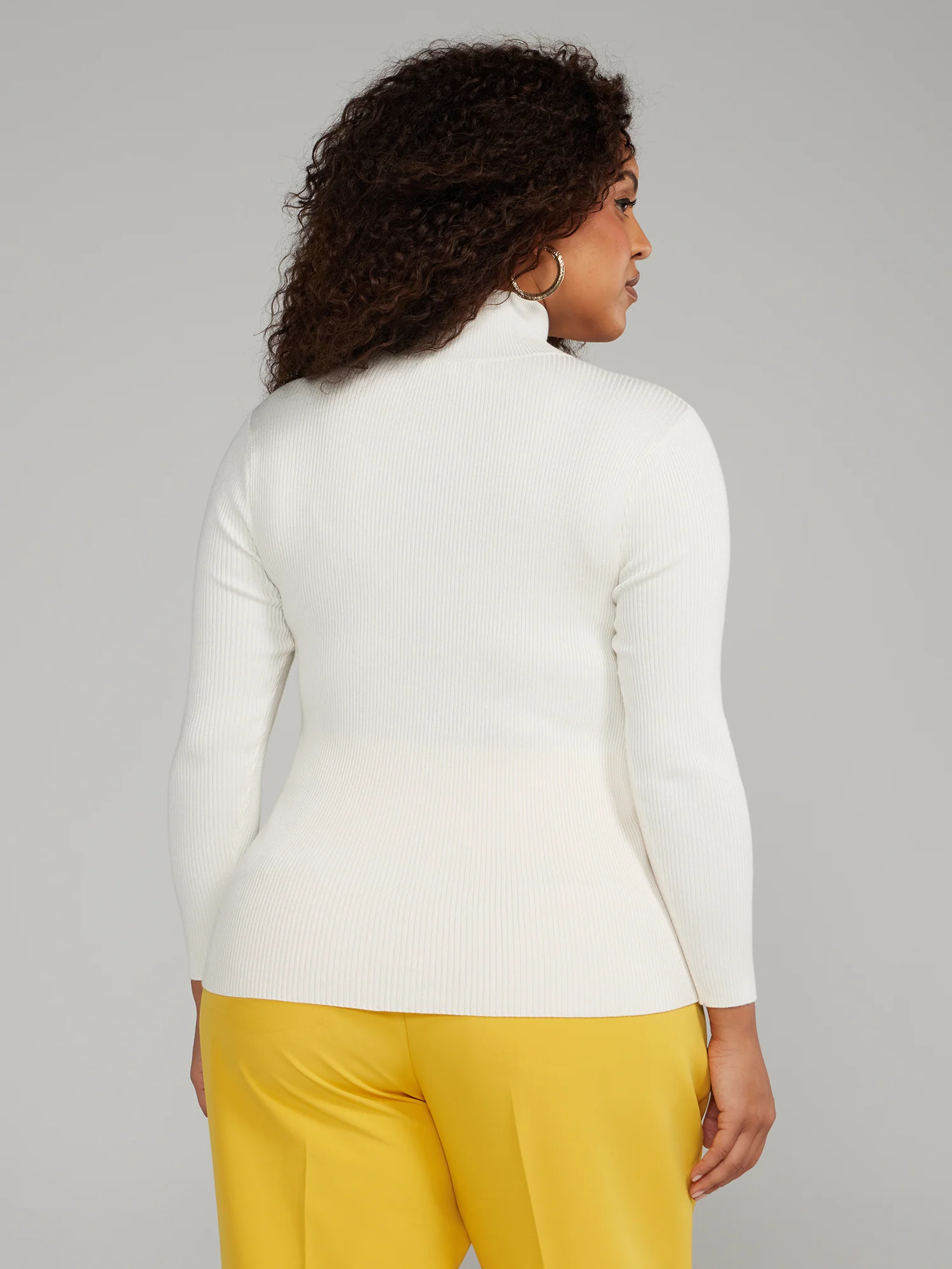 Mockneck Button Detail Sweater - Image 11