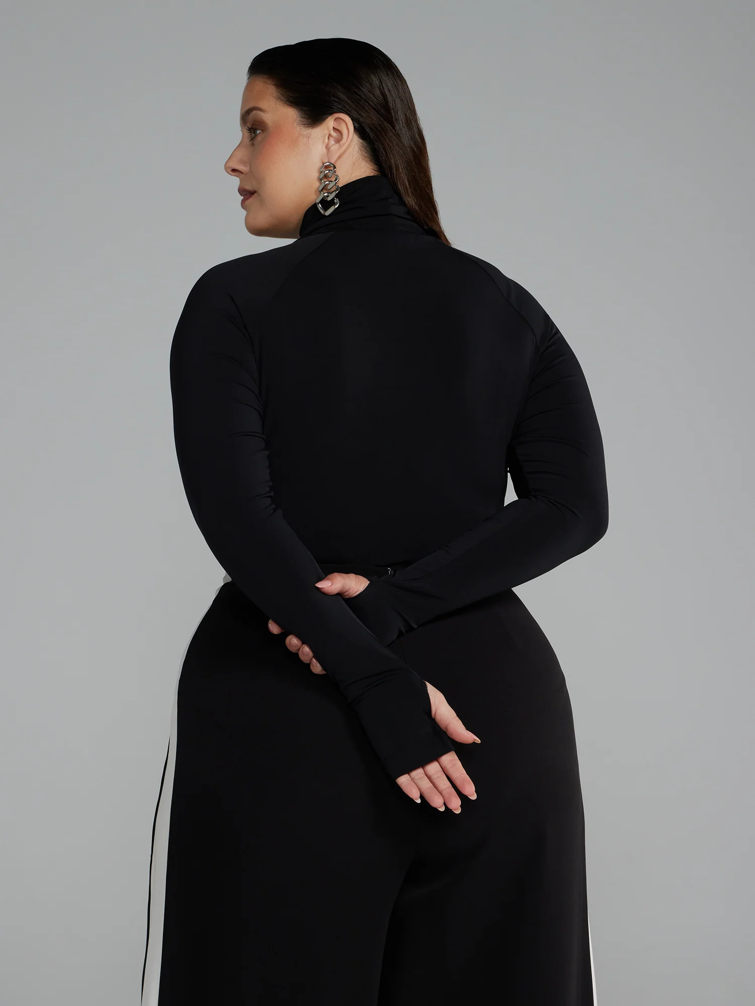 Mockneck Cut Out Bodysuit - Image 3