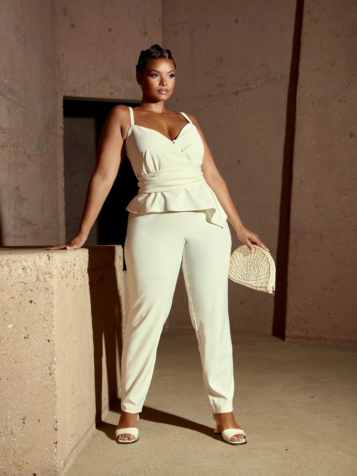 Molly Bow Wrap Jumpsuit - Image 2