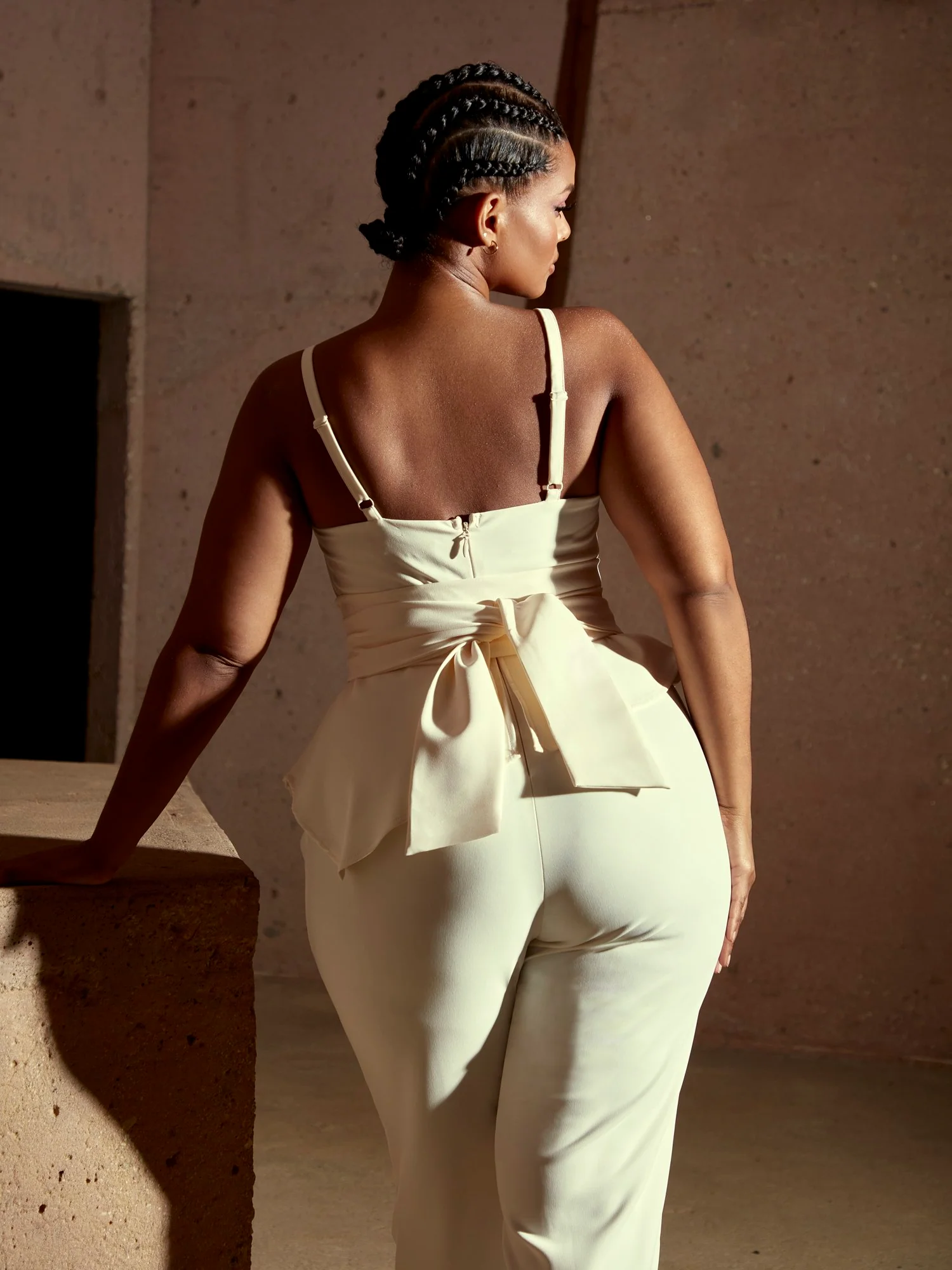 Molly Bow Wrap Jumpsuit - Image 3