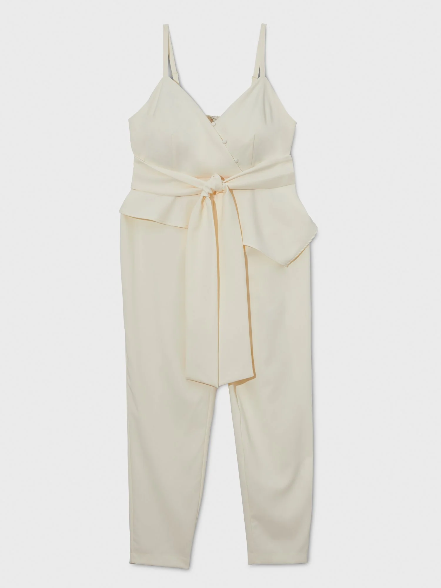 Molly Bow Wrap Jumpsuit - Image 4