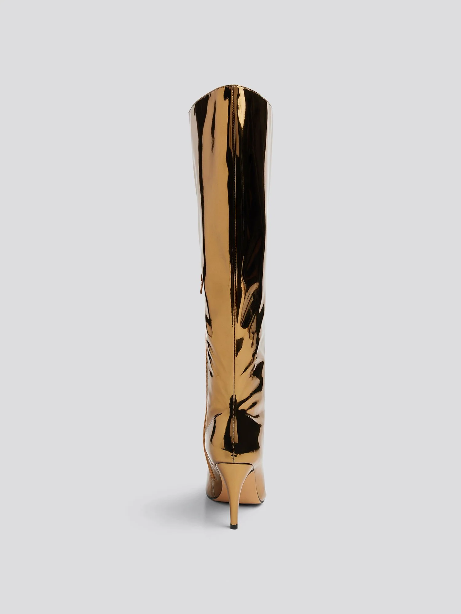 Mona Metallic Wide Calf Knee High Boots - Image 6