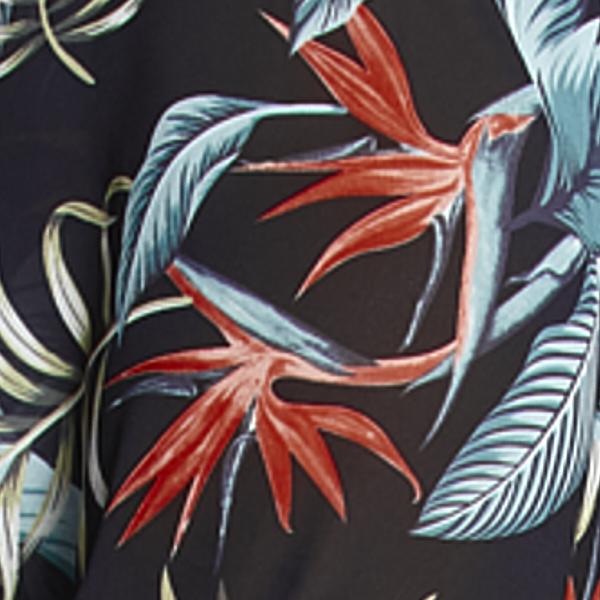 Monique Tropical Print Tie Front Top - Image 6