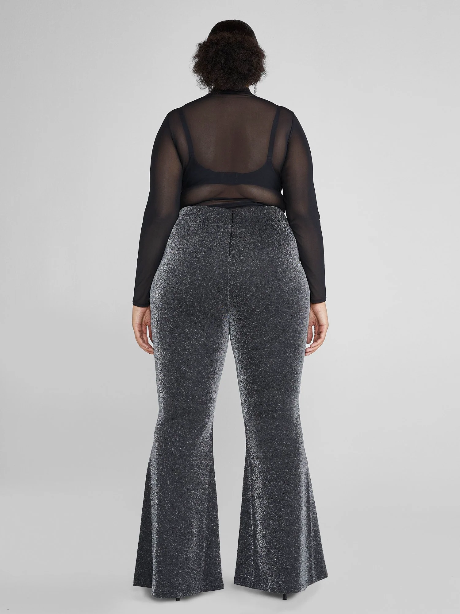 Myka Shimmer Knit Flare Pants - Image 3