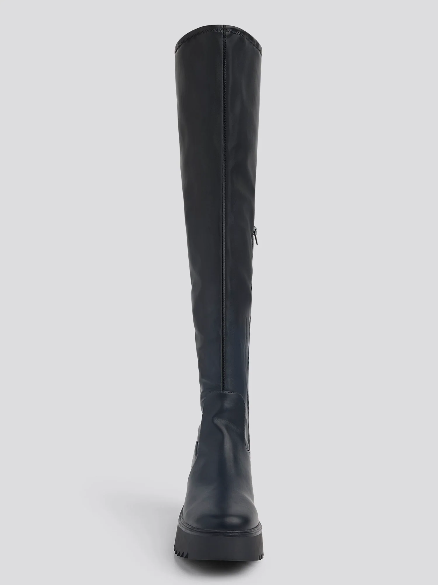 Nadine Wide Calf Over-The-Knee Lug Sole Boots - Image 4
