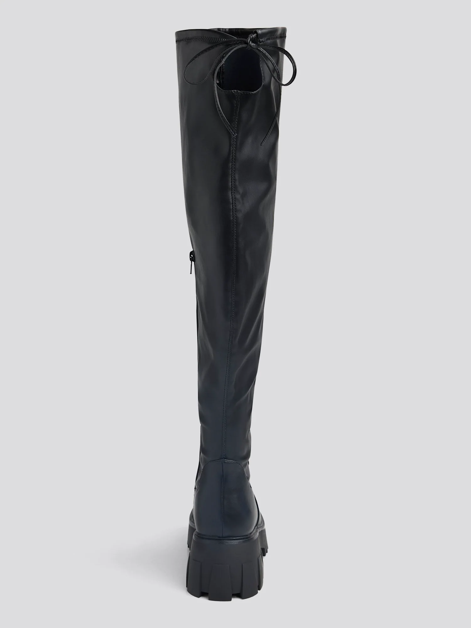 Nadine Wide Calf Over-The-Knee Lug Sole Boots - Image 6