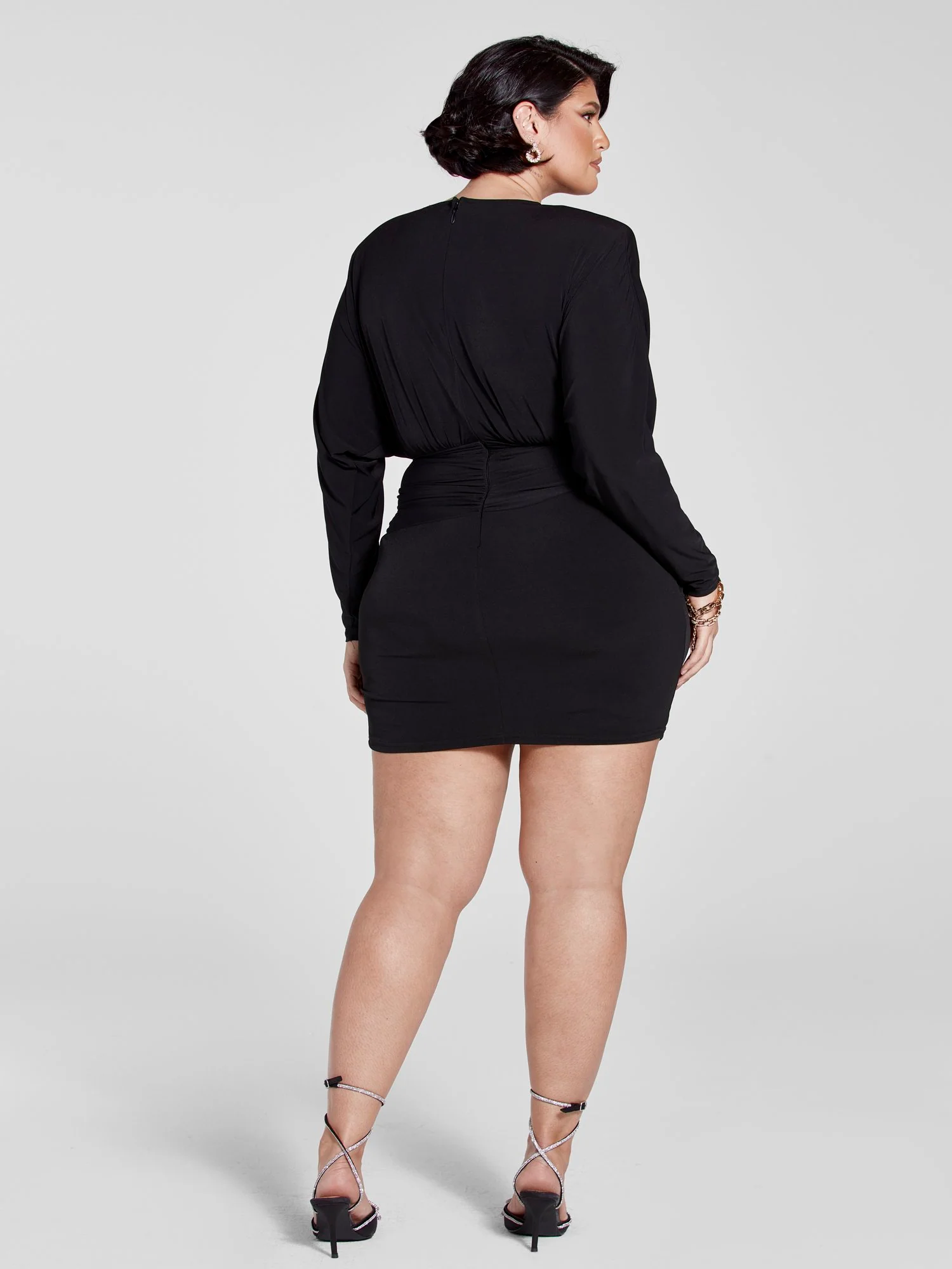 Nahla Side Gathered Draped Dress - Image 2