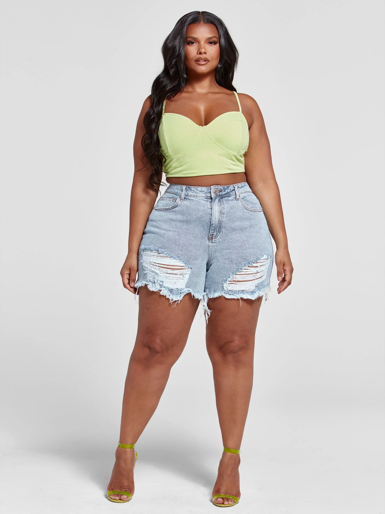 Natalie Ribbed Knit Crop Tank and Panty Set - Image 10
