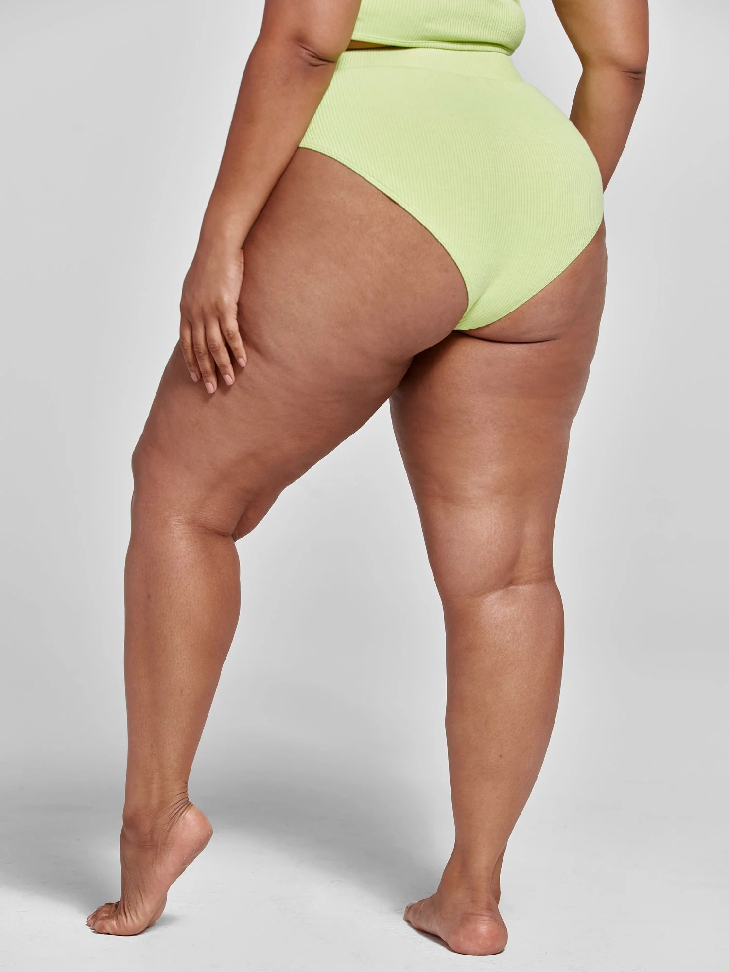 Natalie Ribbed Knit Crop Tank and Panty Set - Image 8