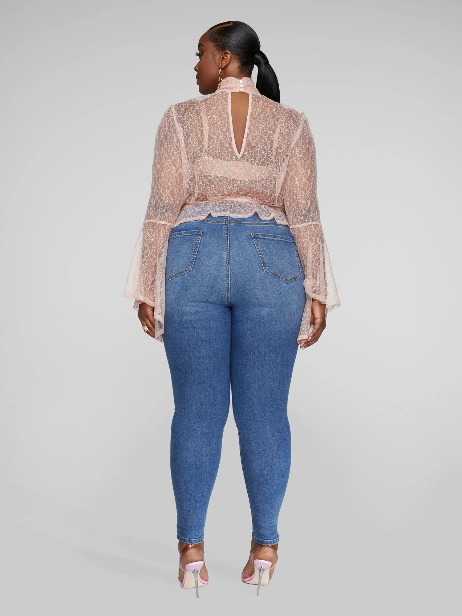 Nicola Bell Sleeve Lace Top - Image 4