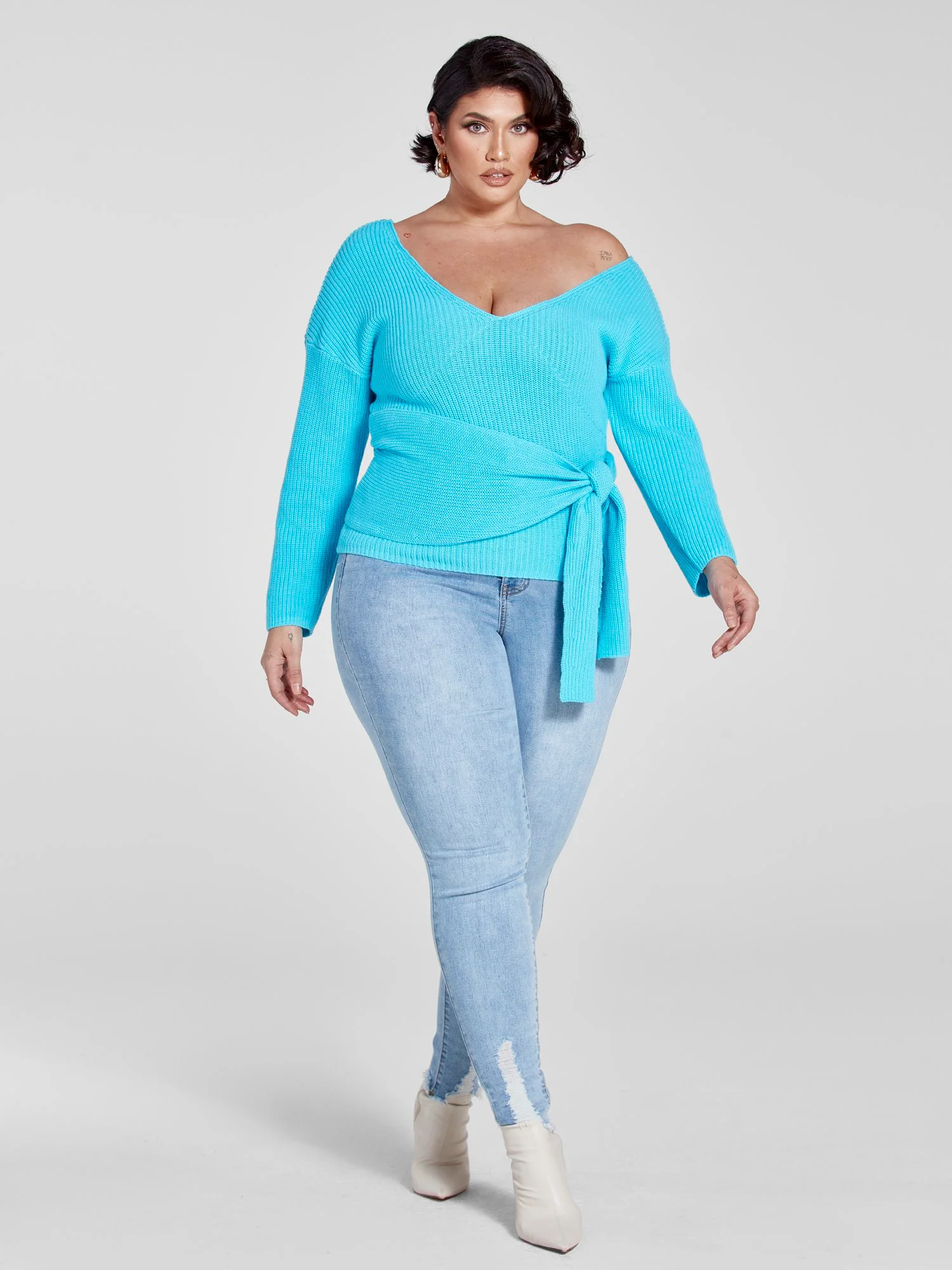 Nina Front Tie Sweater - Image 4