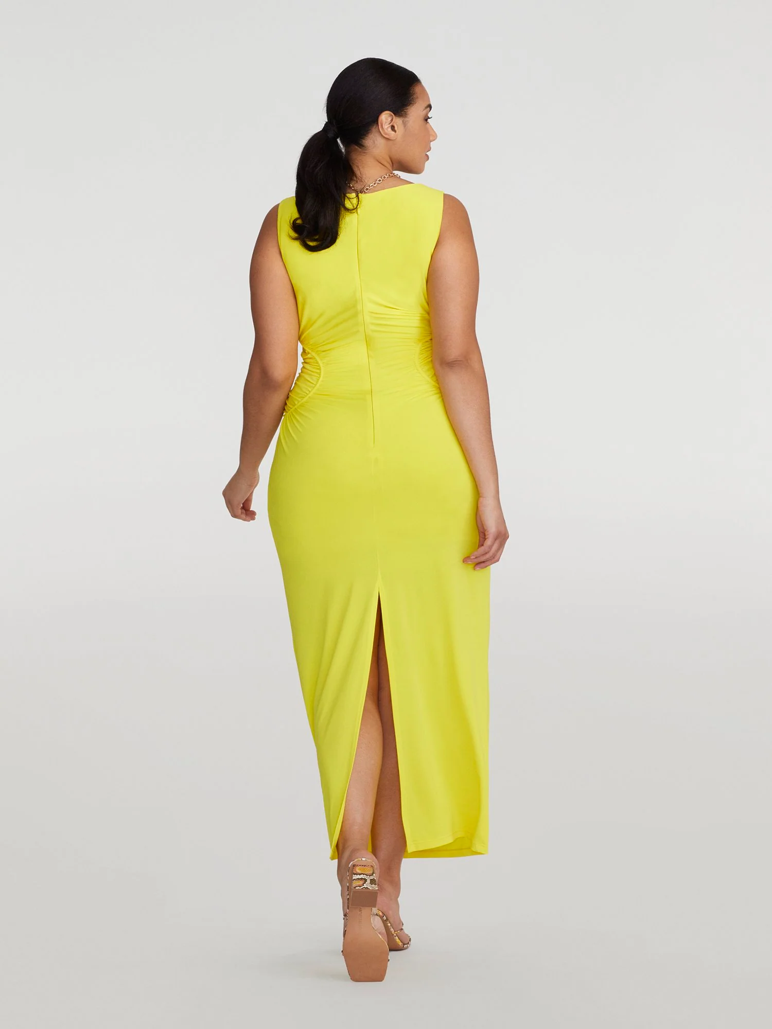 Nula Ruched-Side Maxi Dress - Image 3