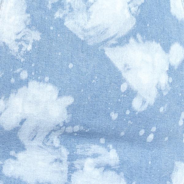 Nyssa Bleach Splatter Belted Denim Dress - Image 6