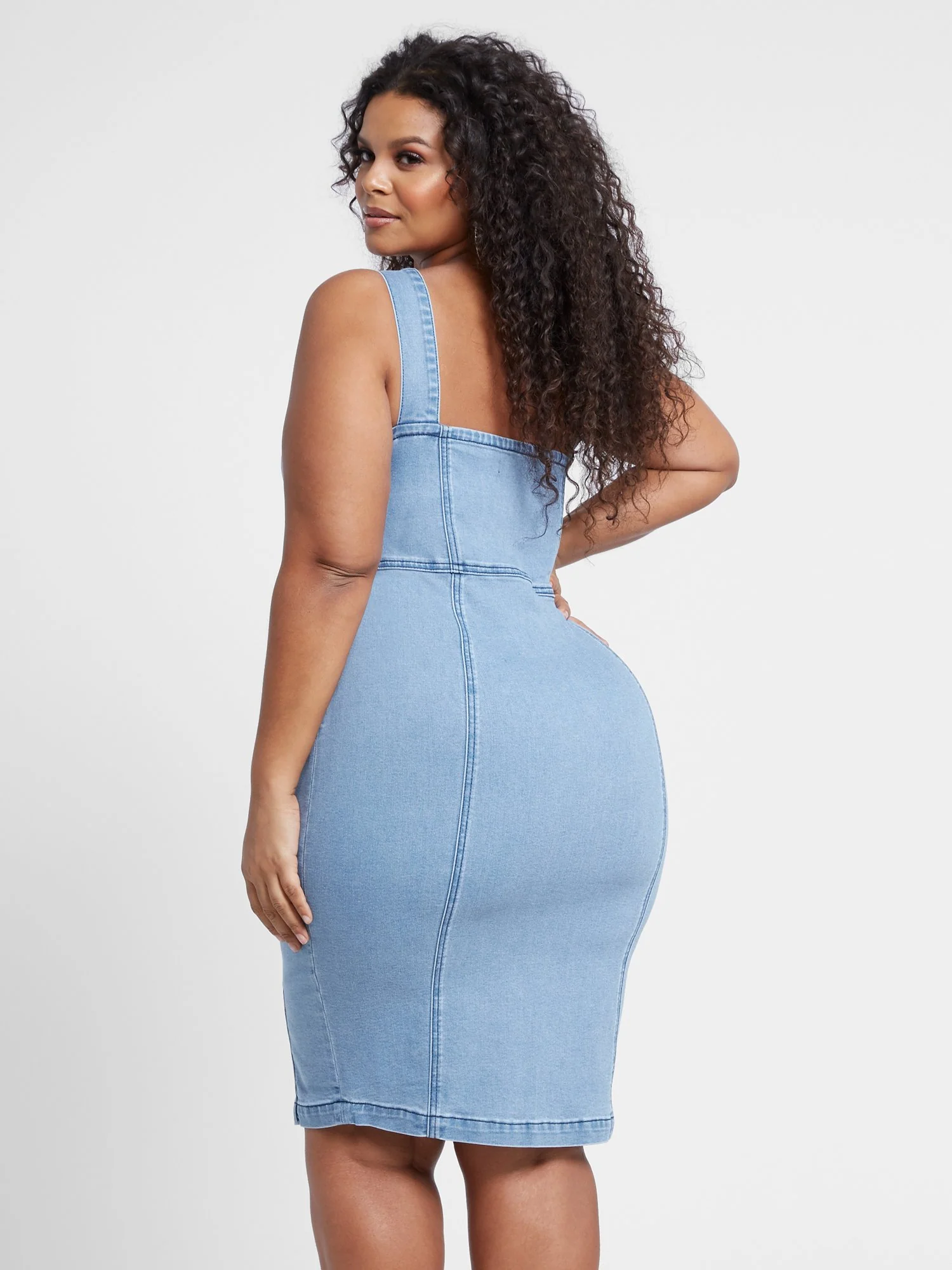 Oaklyn Overall Denim Dress - Image 3