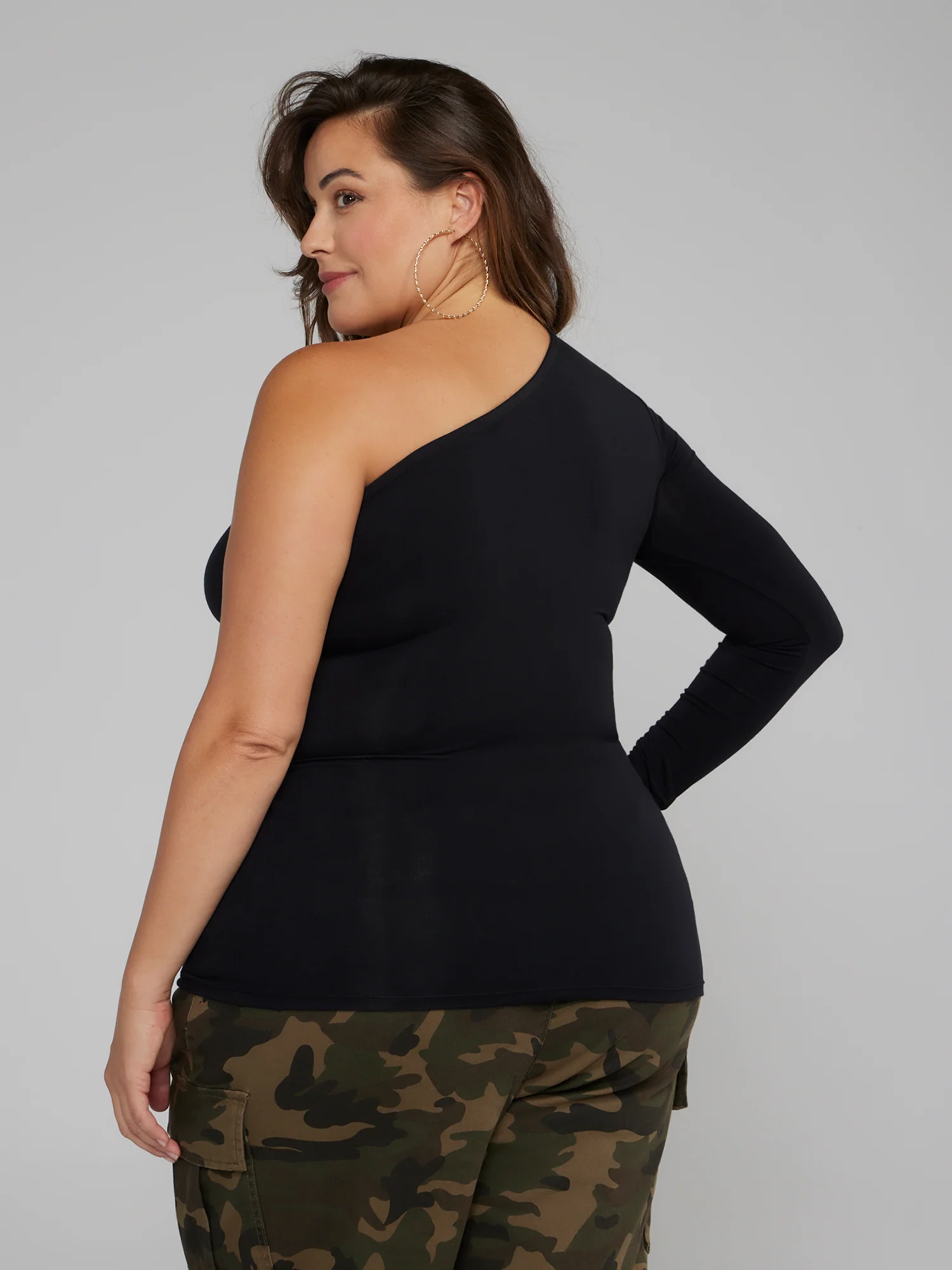 One Shoulder Knit Top - Image 3