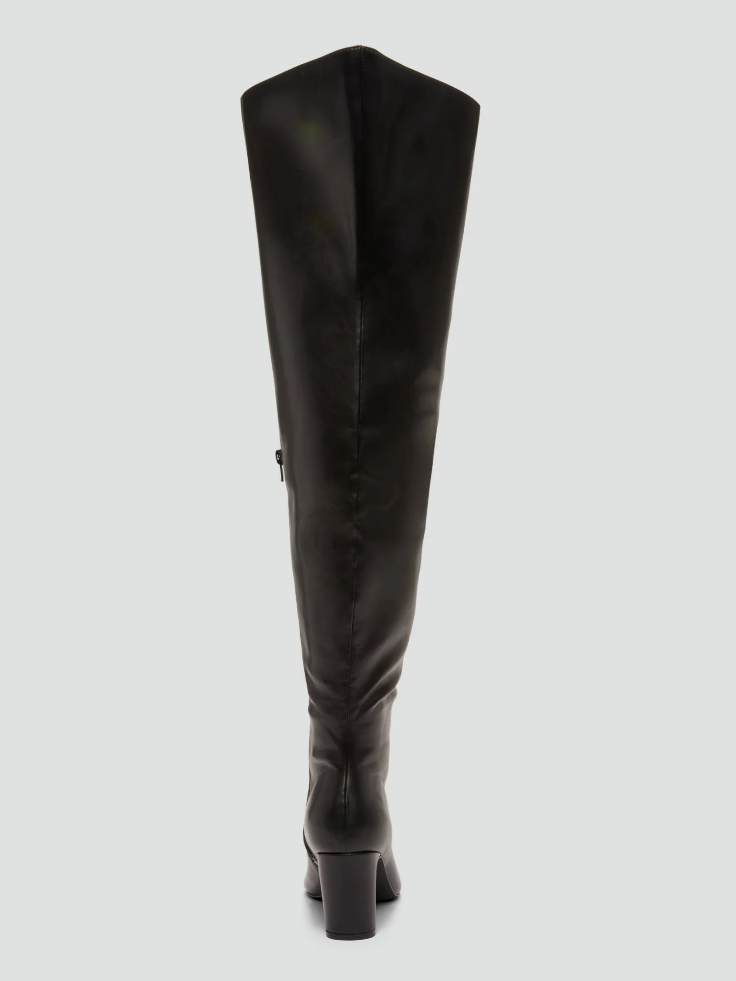 Onyx Thigh-High Zipper Detail Faux Leather Boots - Nadia x FTF - Image 3