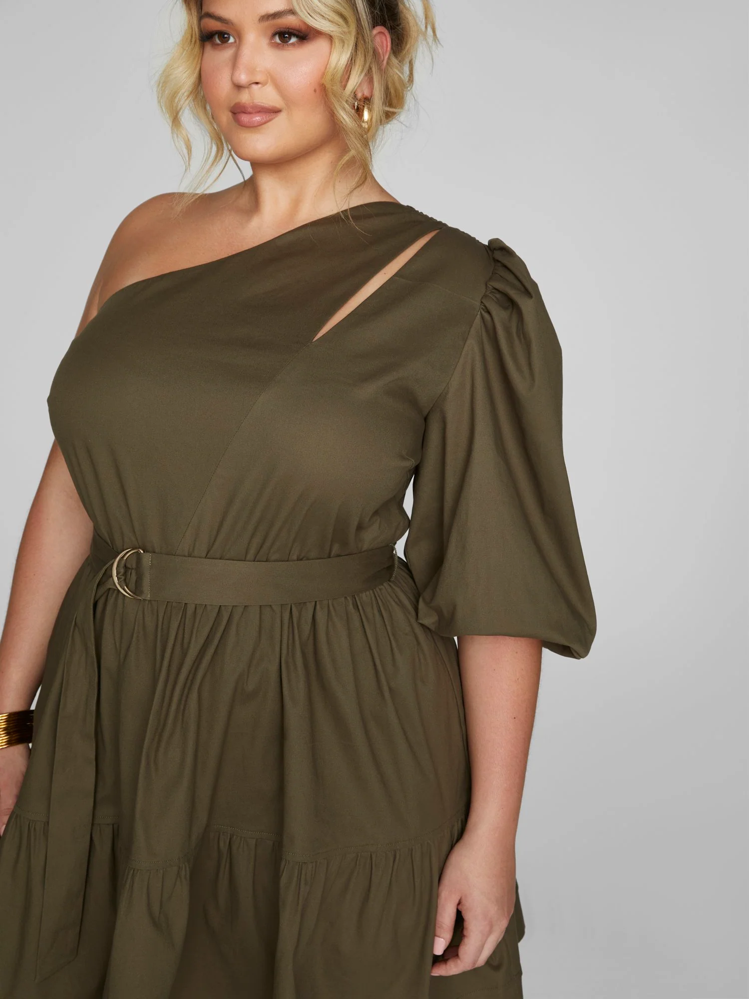 Ophelia One Shoulder Belted Dress - Image 5