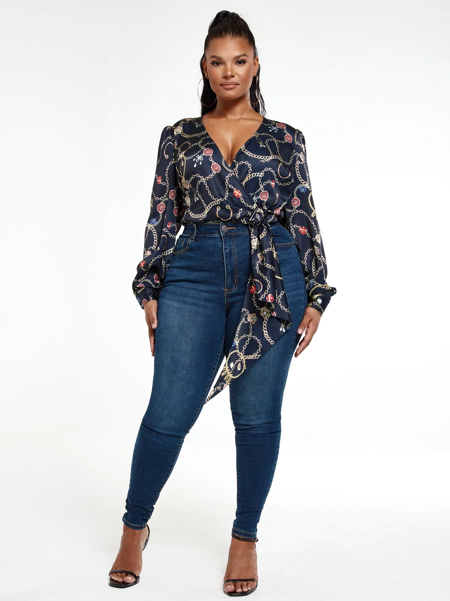 Paige Chain Print Bodysuit - Image 6