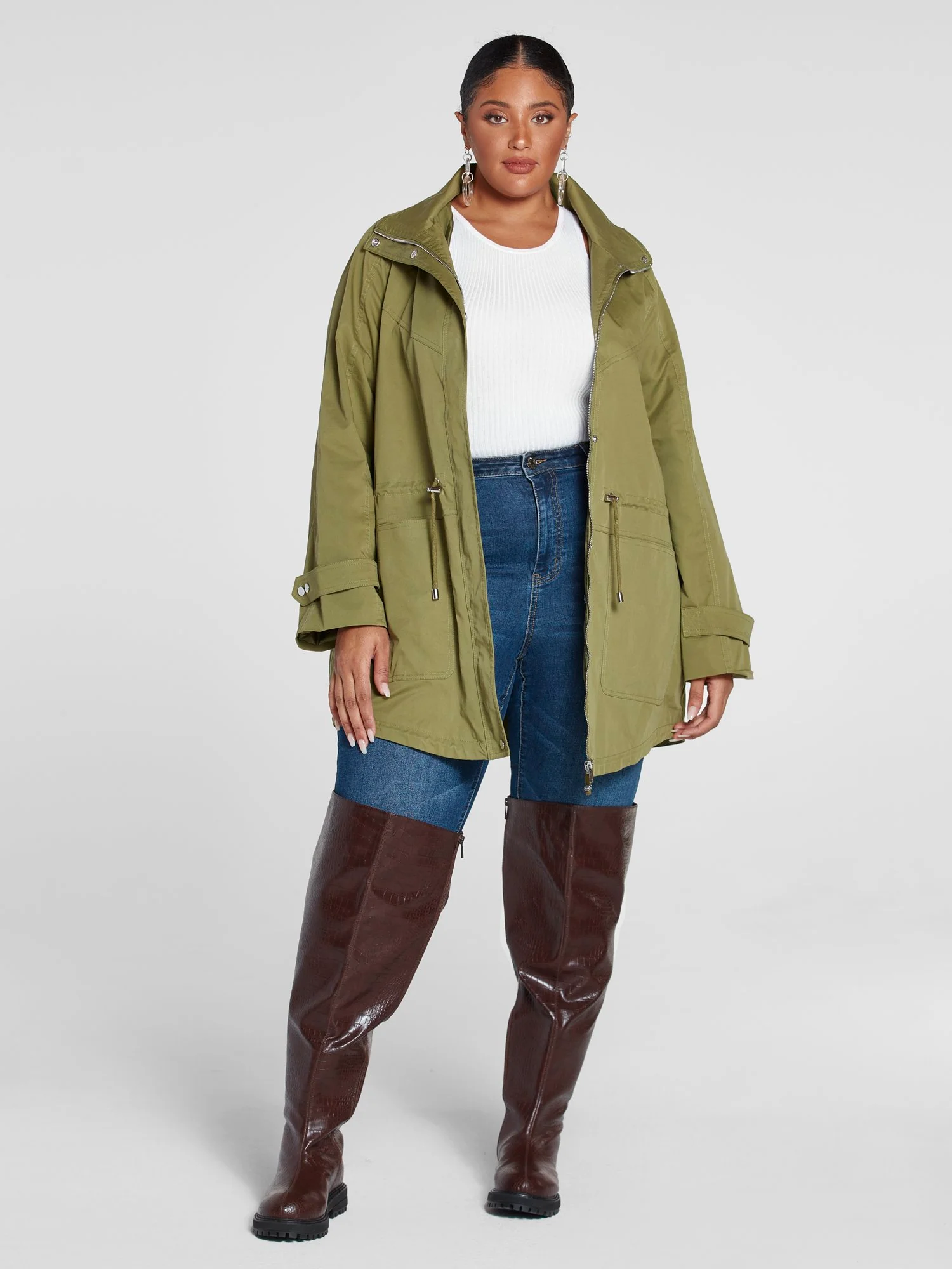 Paige Faux Fur Lined Anorak Coat - Image 4