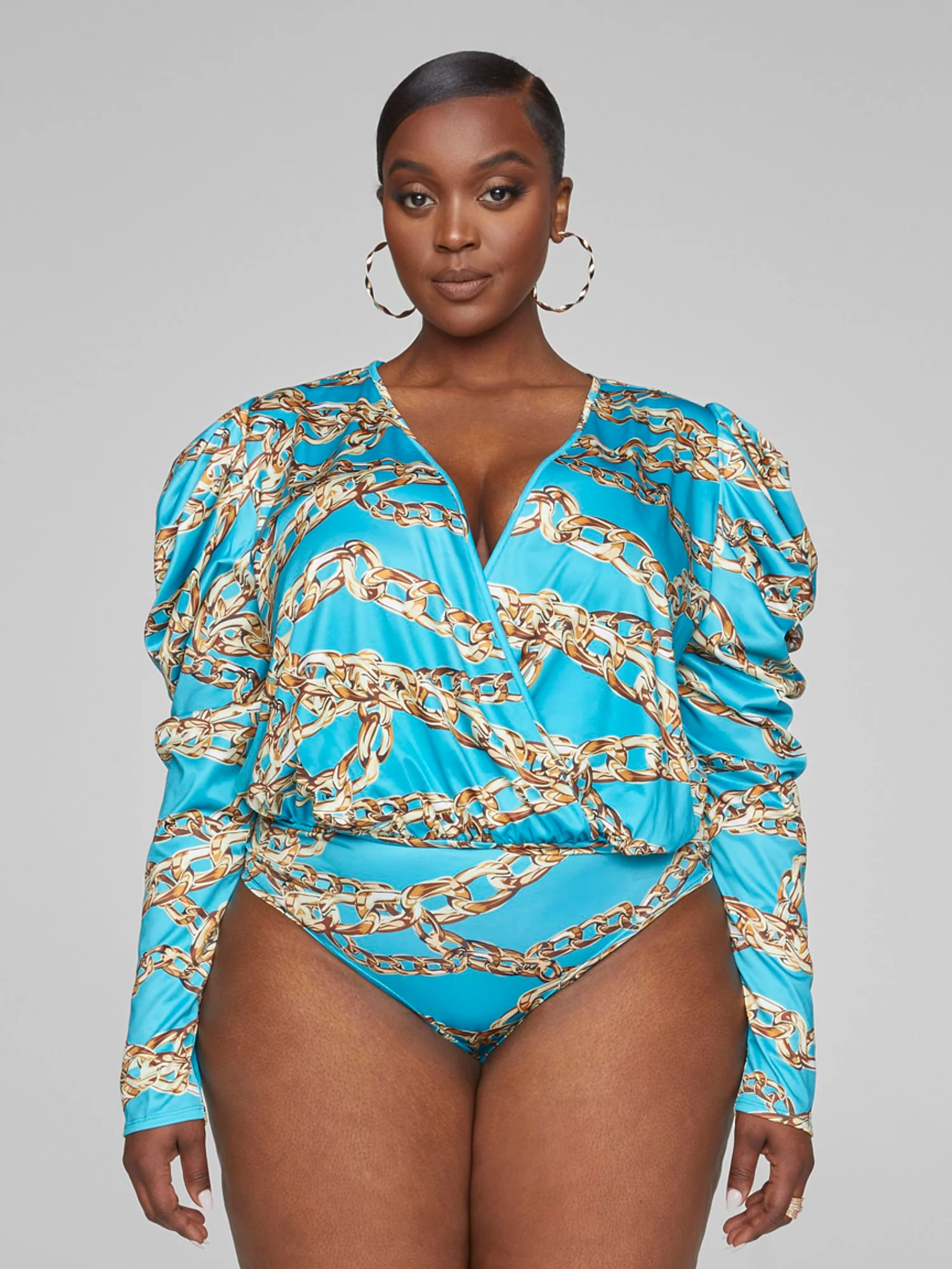 Pamela Chain Print Bodysuit - Image 5