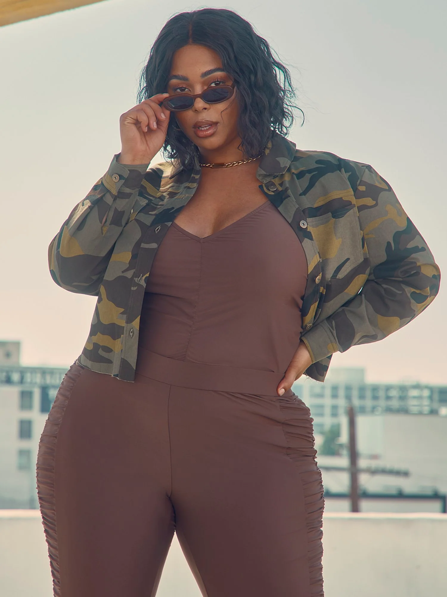 Paulina Camo Shirt Jacket - Image 2