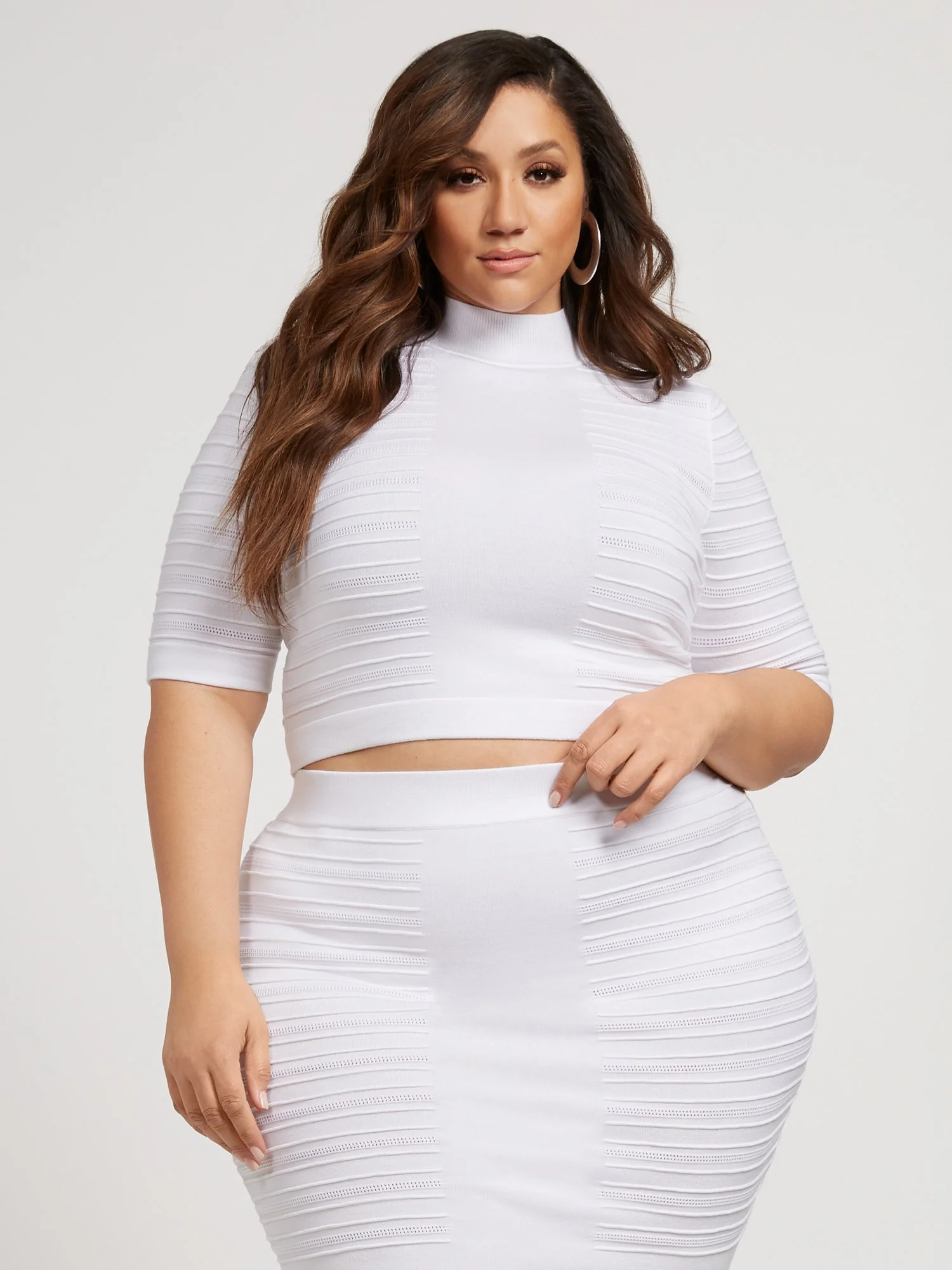 Paulina Plaited Crop Sweater - Image 2