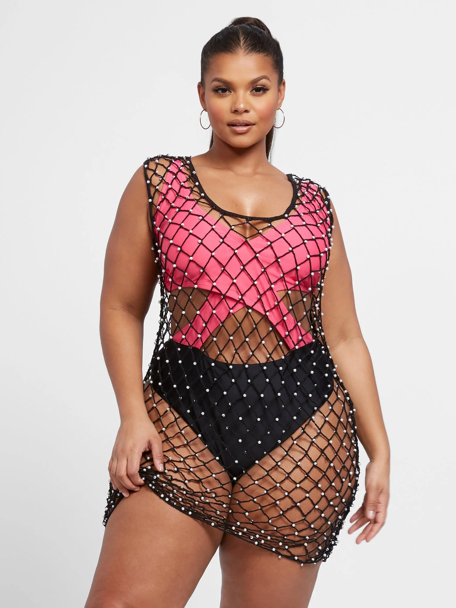 Pearl Crochet Coverup - Image 2