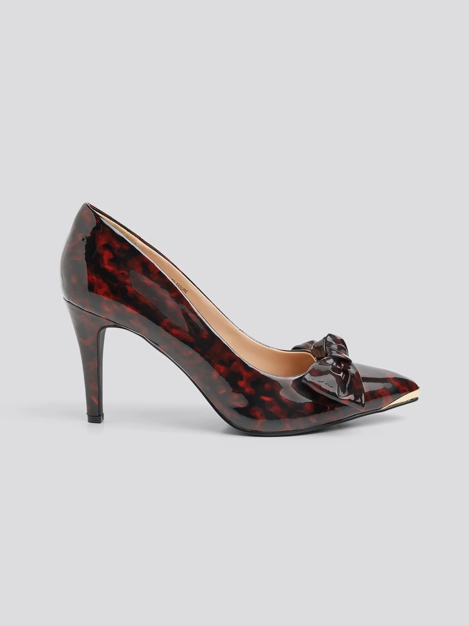 Peyton Bow Detail Patent Leather Heels - Image 2