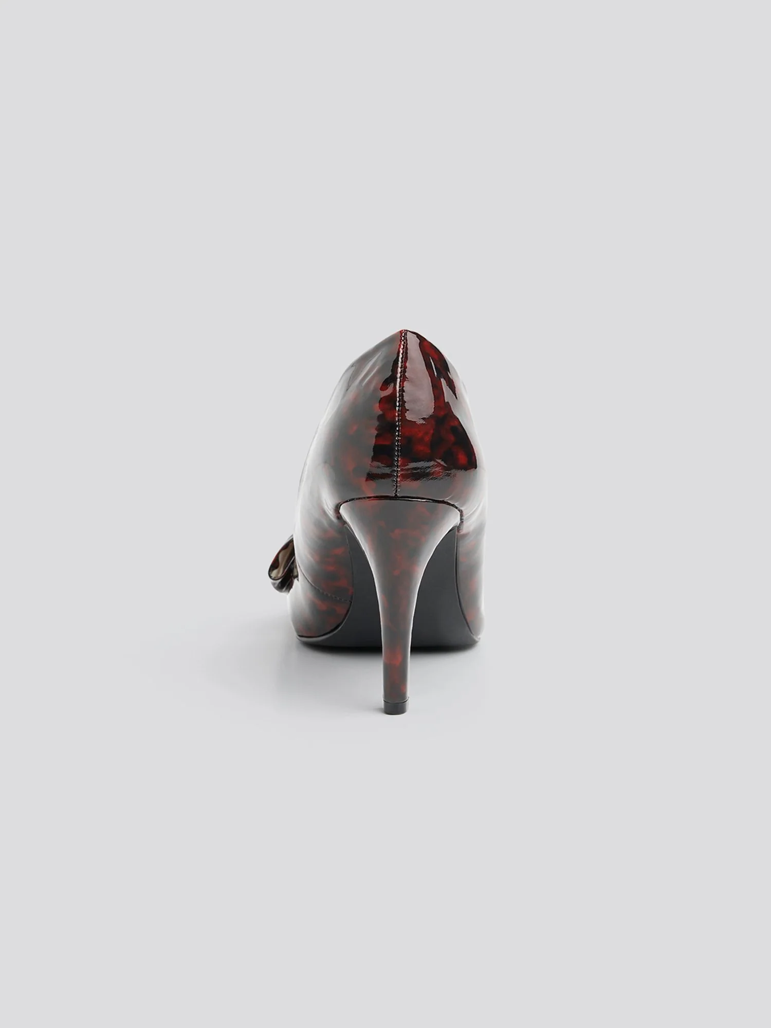 Peyton Bow Detail Patent Leather Heels - Image 5