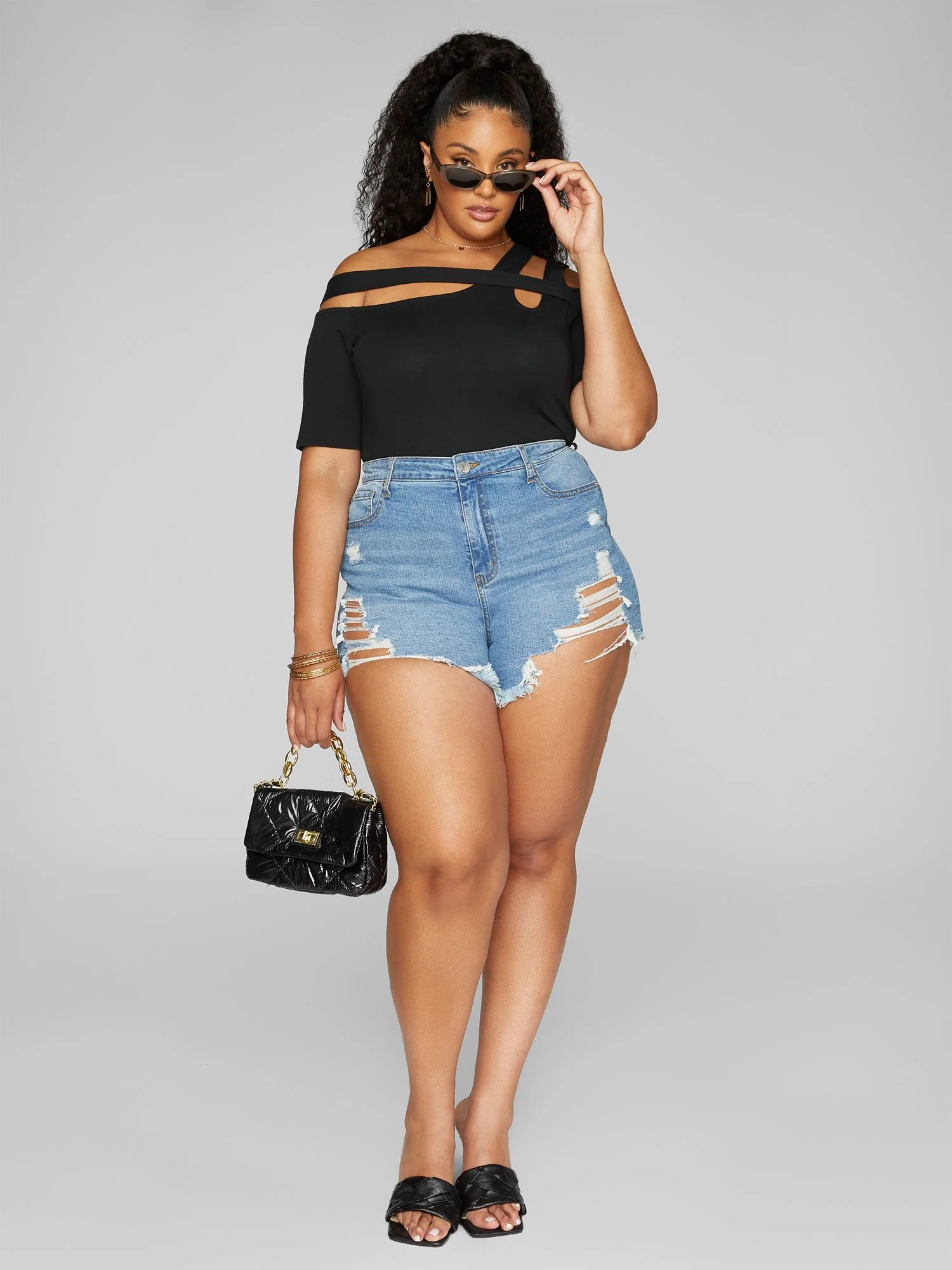 Phoebe Criss Cross Strap Knit Top - Image 3