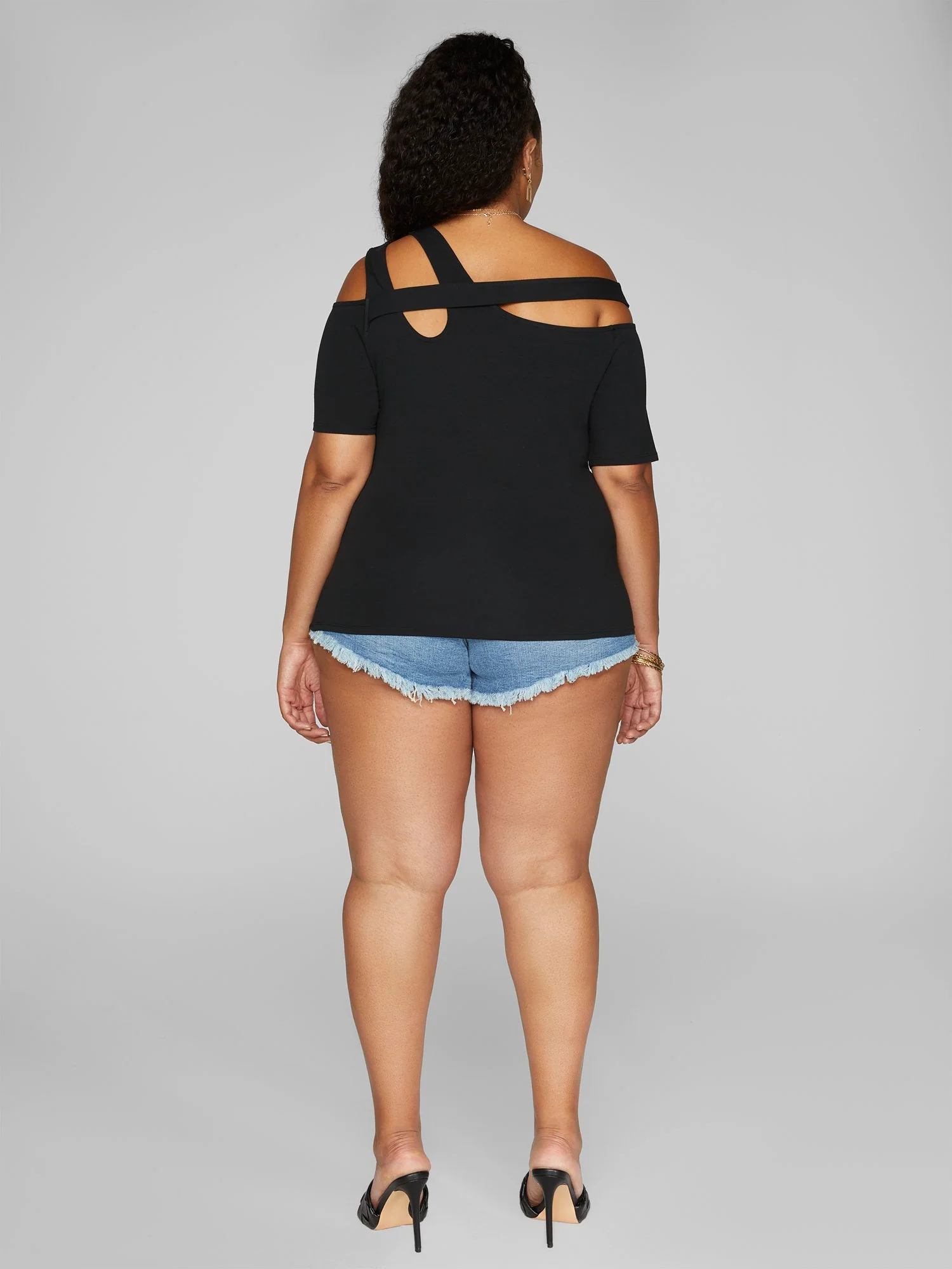 Phoebe Criss Cross Strap Knit Top - Image 4
