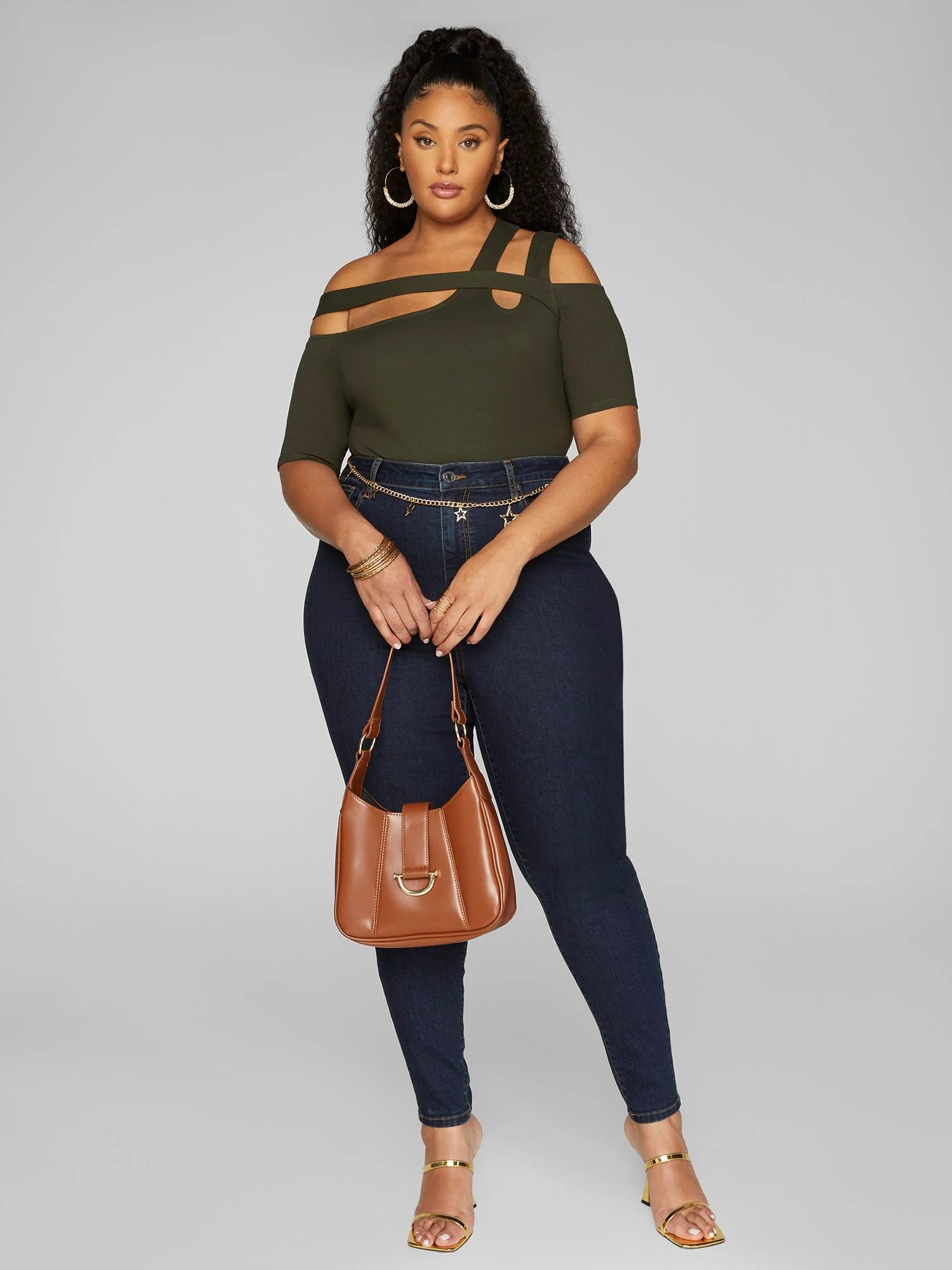 Phoebe Criss Cross Strap Knit Top - Image 8