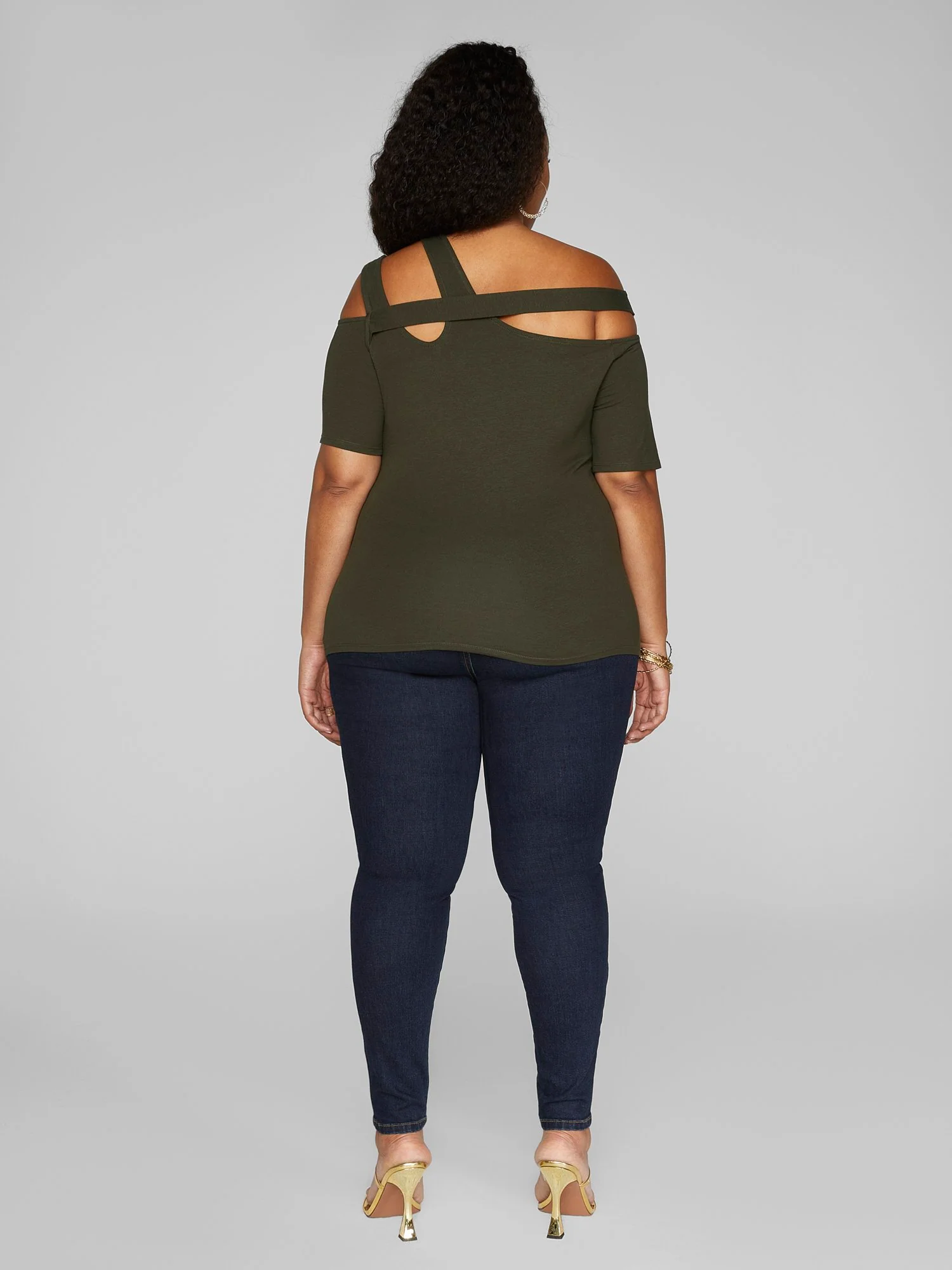 Phoebe Criss Cross Strap Knit Top - Image 9