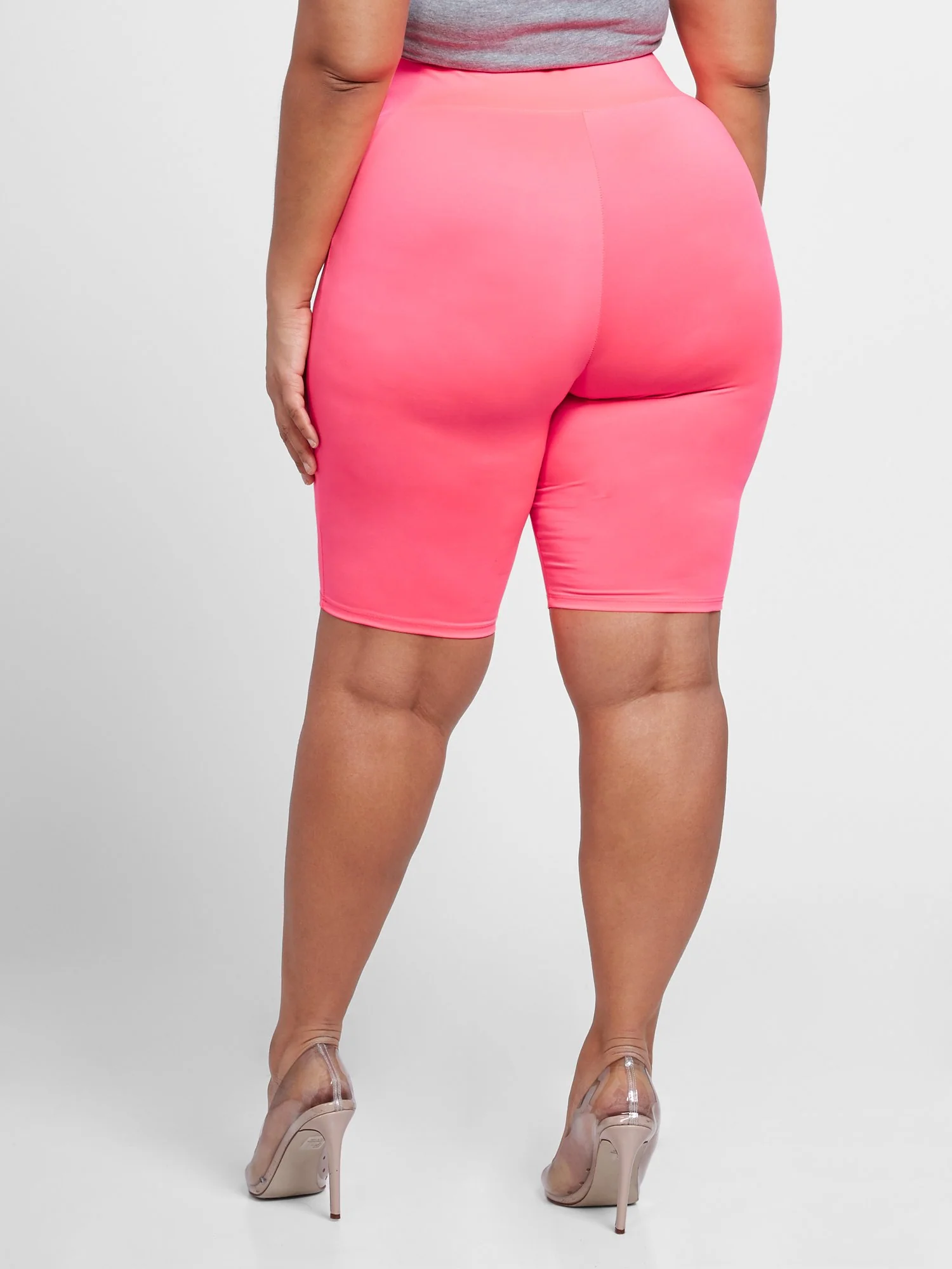 Pia Pink Yoga Bike Shorts - Image 3