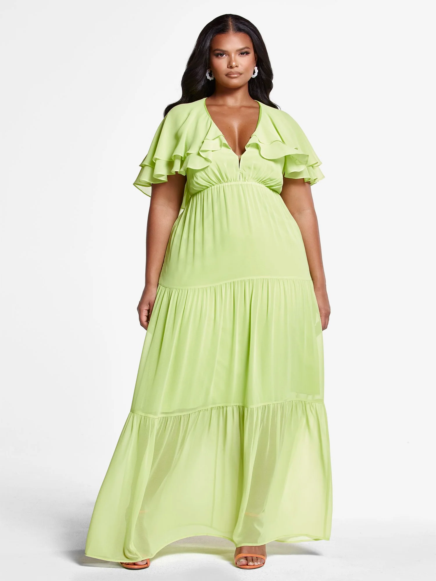Piper Ruffle Sleeve Maxi Dress - Image 2