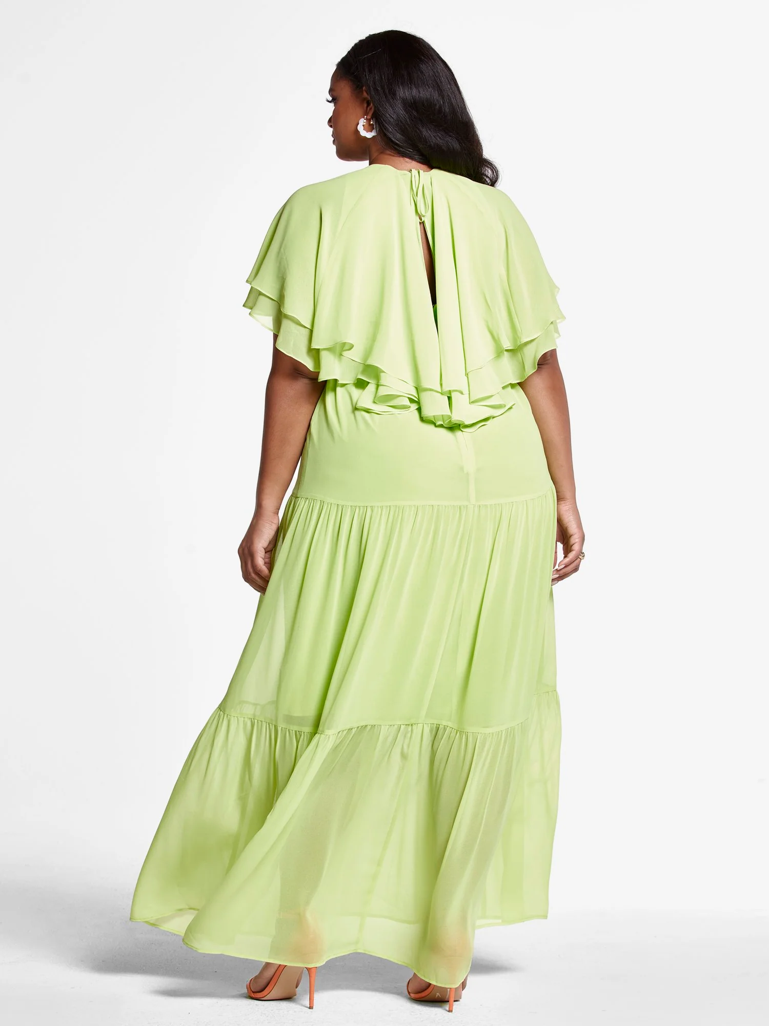 Piper Ruffle Sleeve Maxi Dress - Image 3