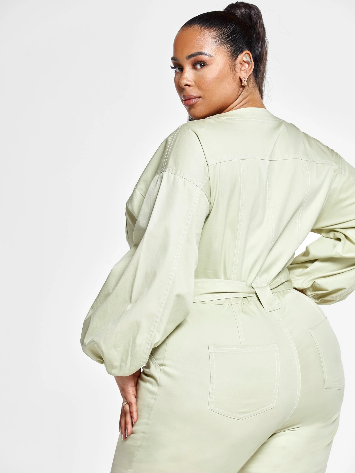 Rachel Utility Twill Jumpsuit - Image 6