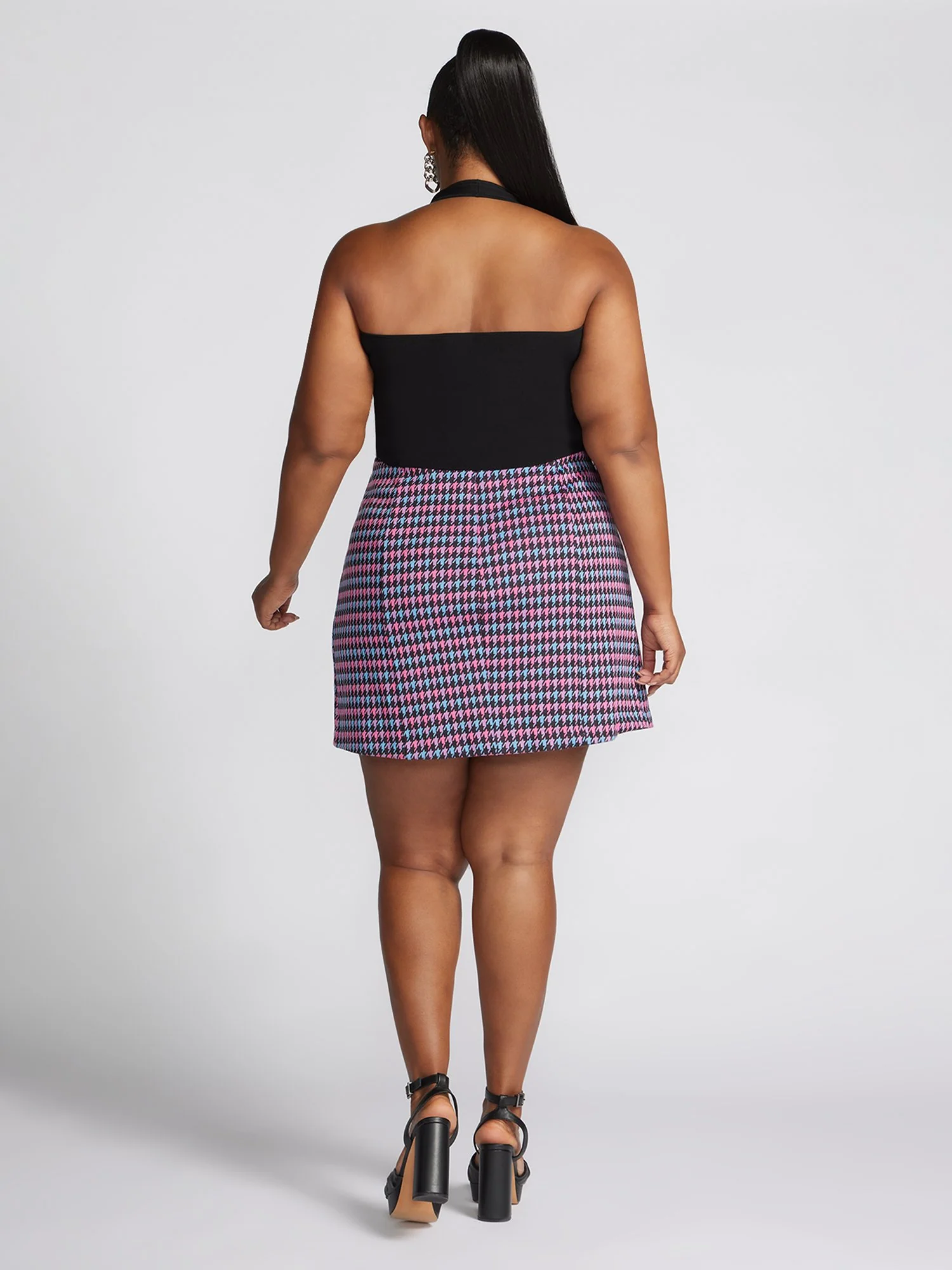 Raynelle Houndstooth Mini Skirt - Image 2