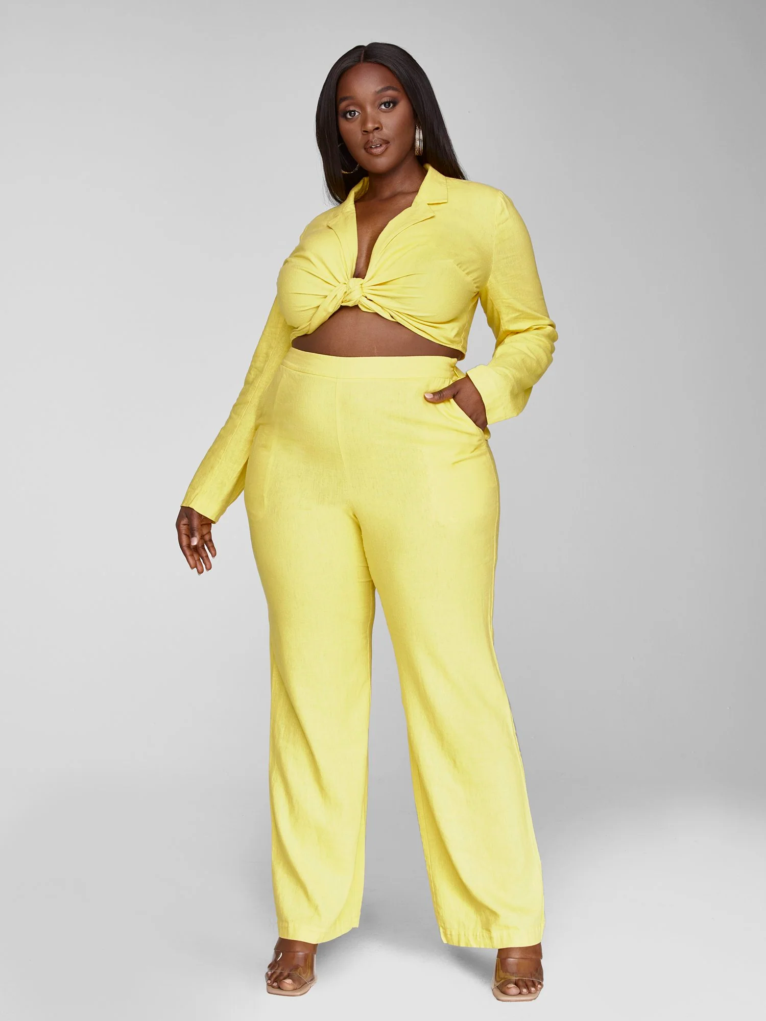 Regina Tie Front Crop Top - Garnerstyle x FTF - Image 5