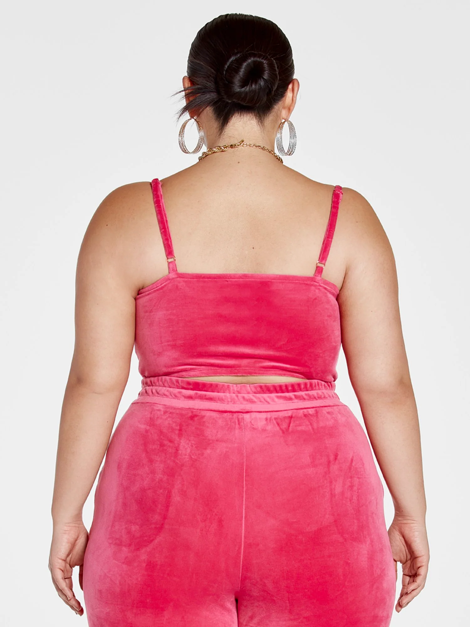 Rowan Velour Lace-Up Corset Top - Image 2