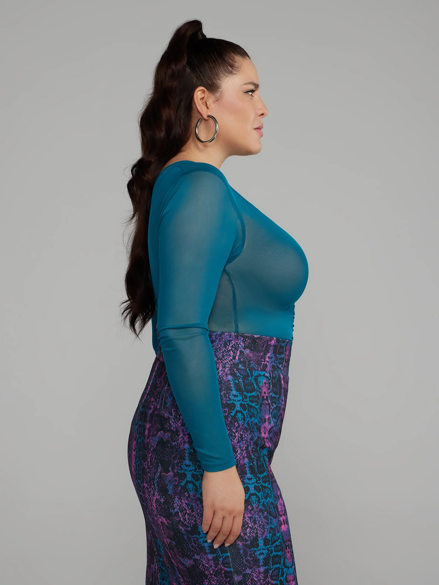 Ruched Mesh Top - Image 6