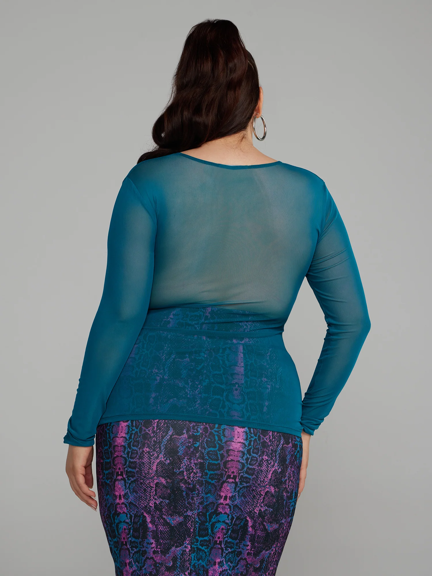 Ruched Mesh Top - Image 7