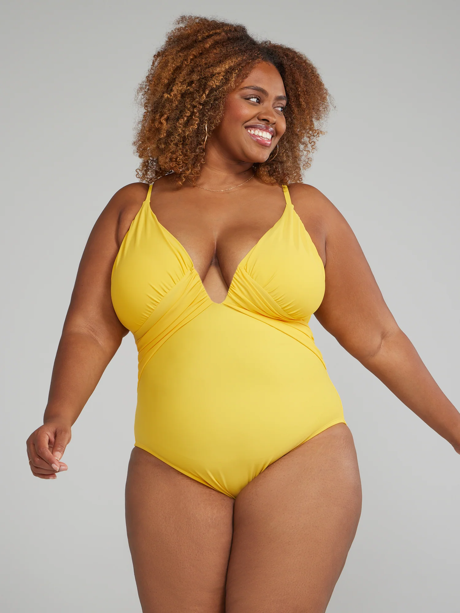 Ruched One-Piece Swimsuit