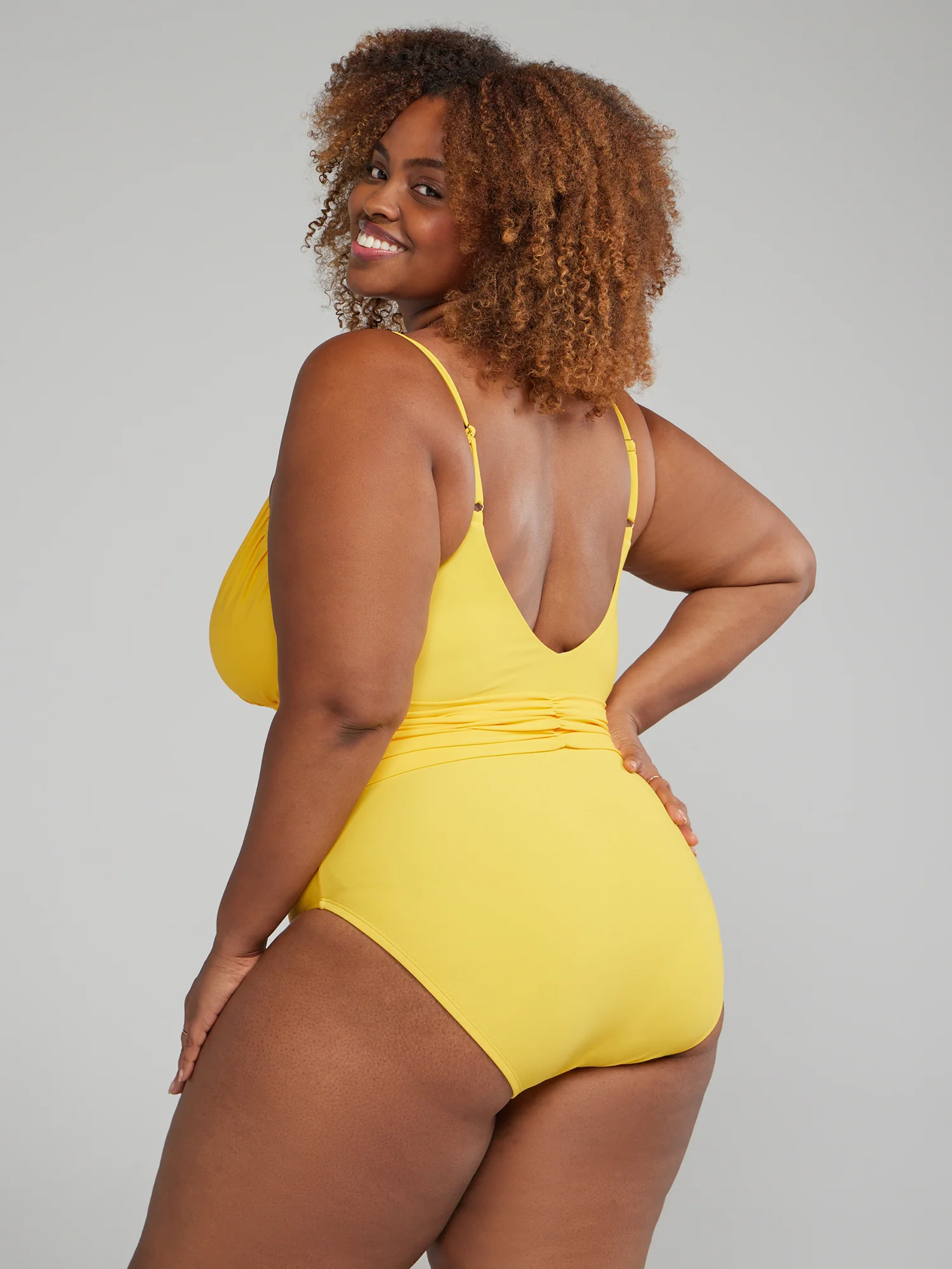 Ruched One-Piece Swimsuit - Image 3