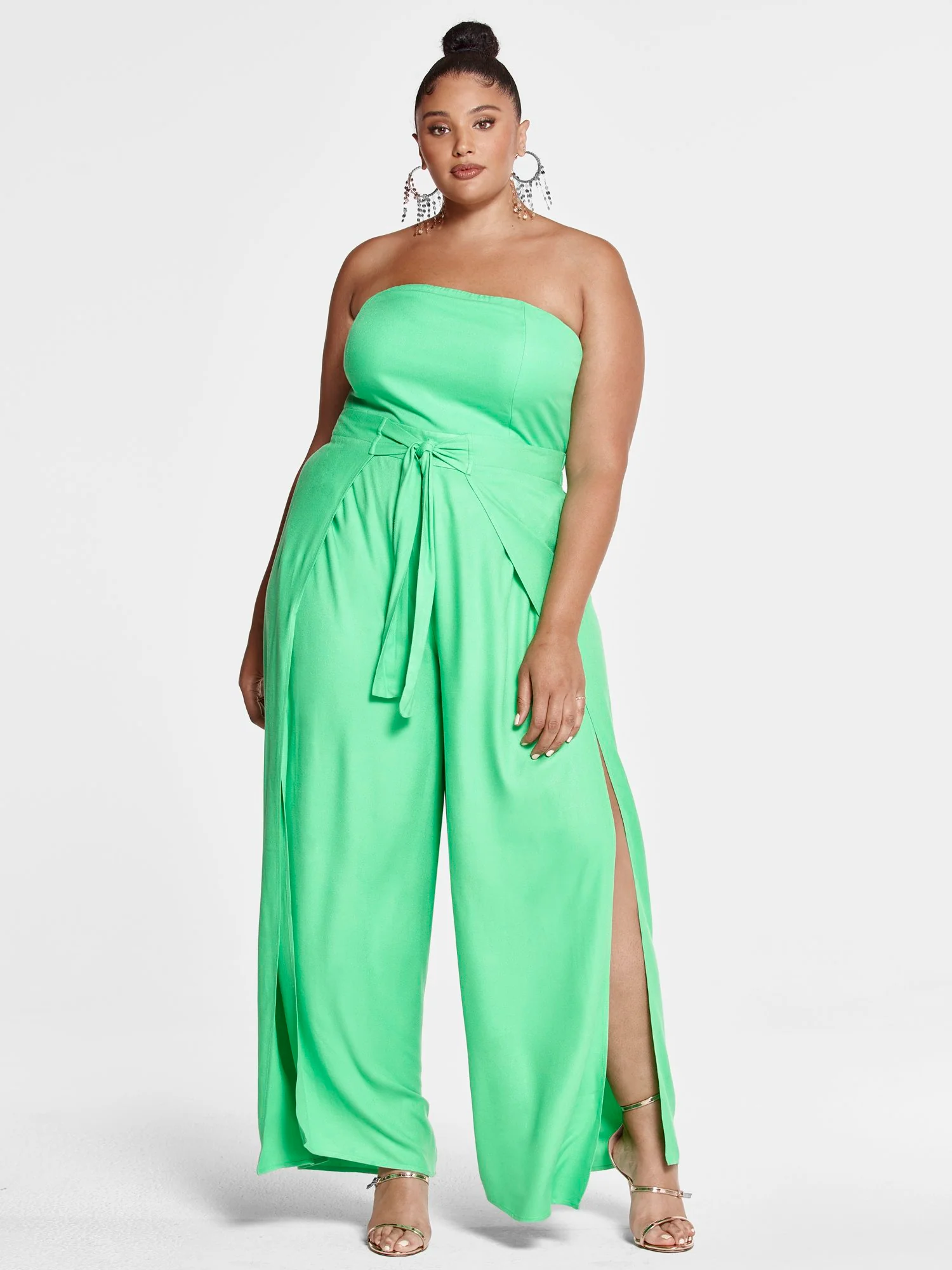 Sabina Tie Front Wide Leg Pants - Image 4