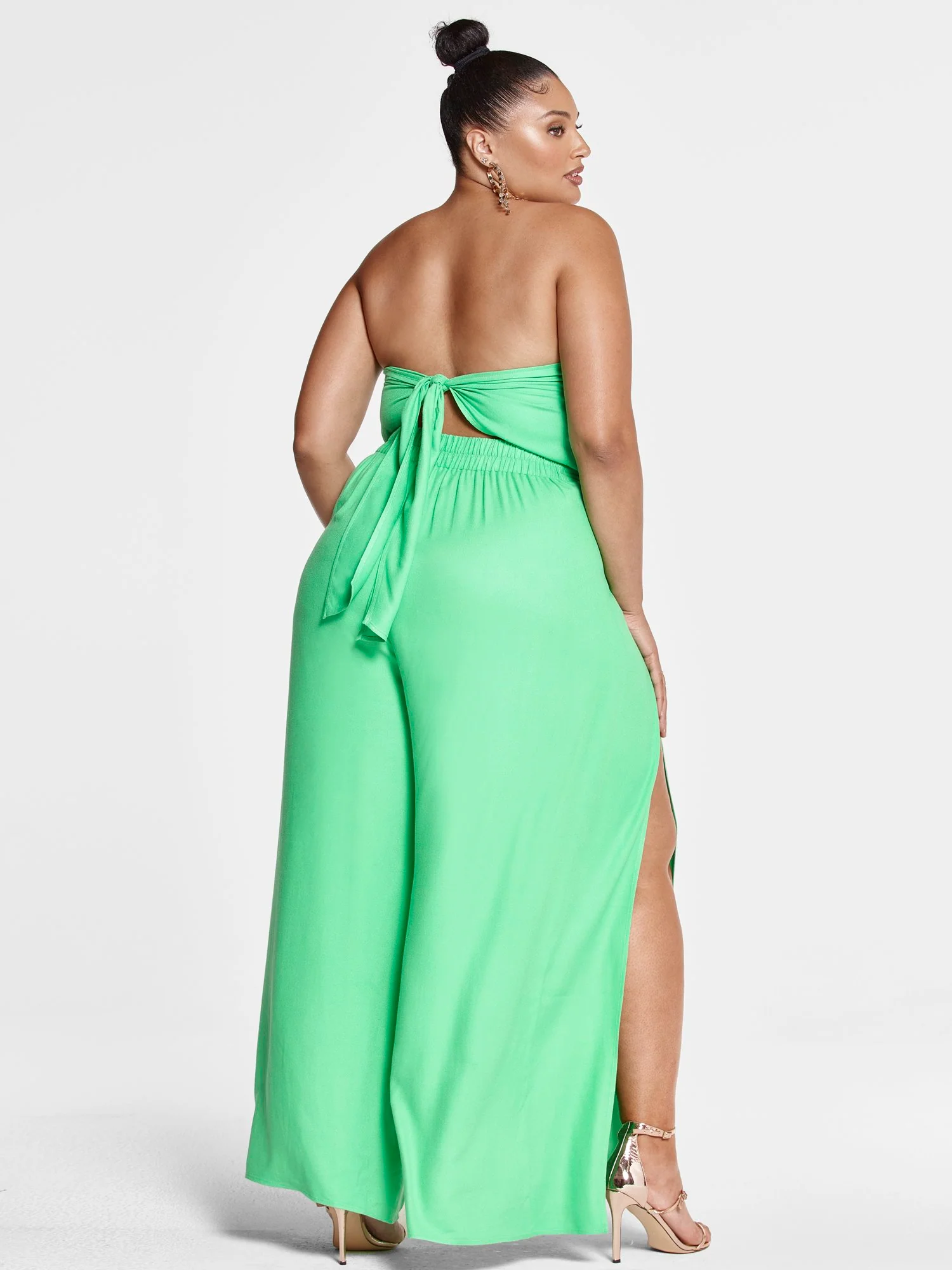 Sabina Tie Front Wide Leg Pants - Image 5