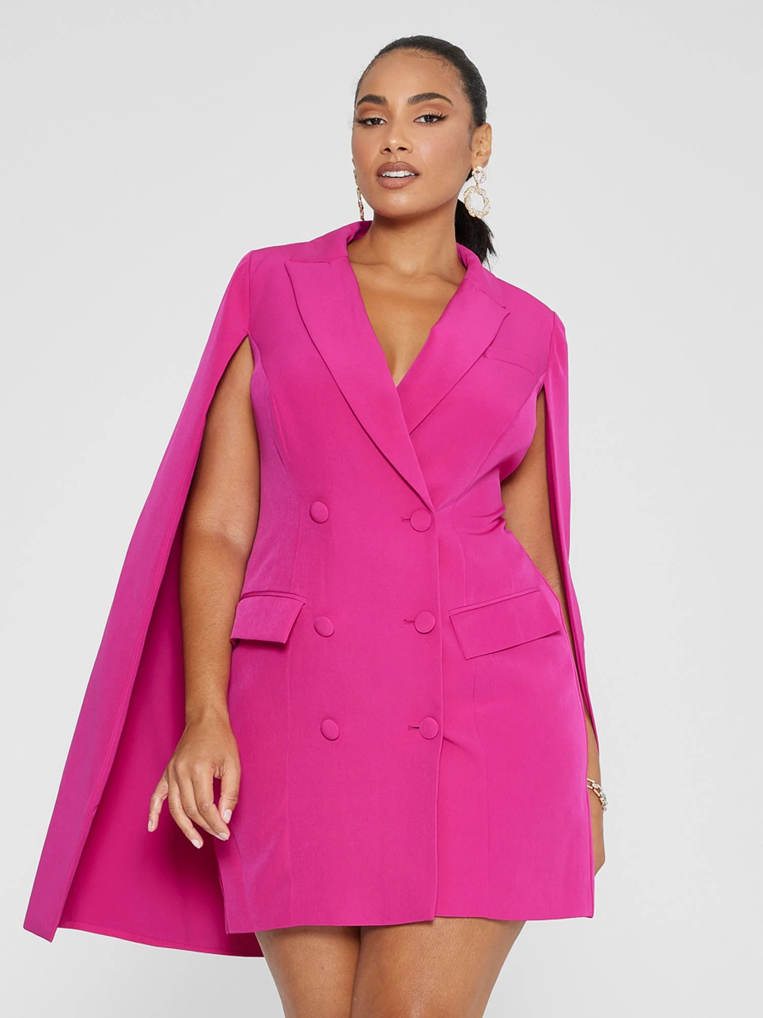 Sabine Cape Blazer Dress - Image 2